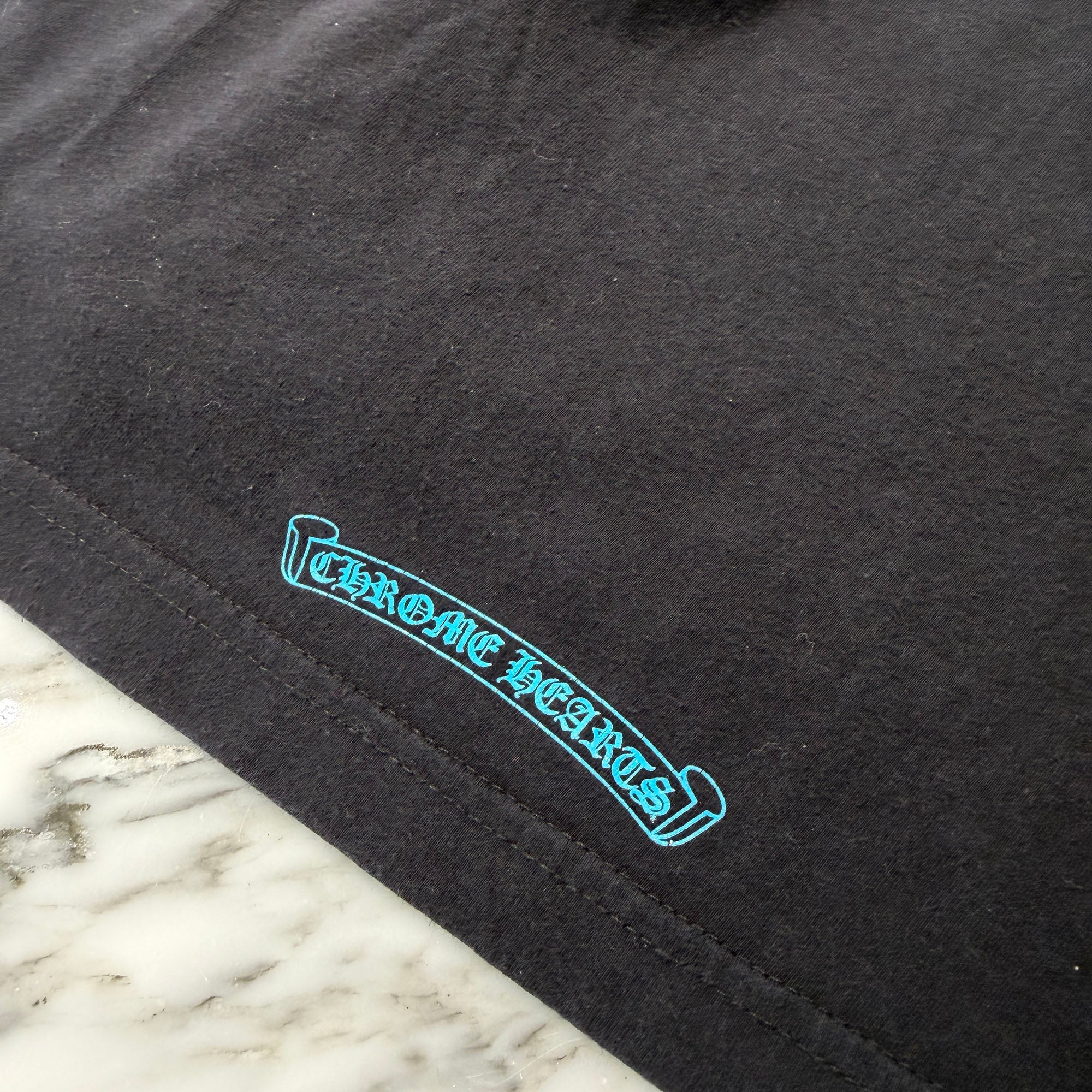 CHROME HEARTS 3 Blue Cross Tee Size L クロムハーツ 3 ブルークロス