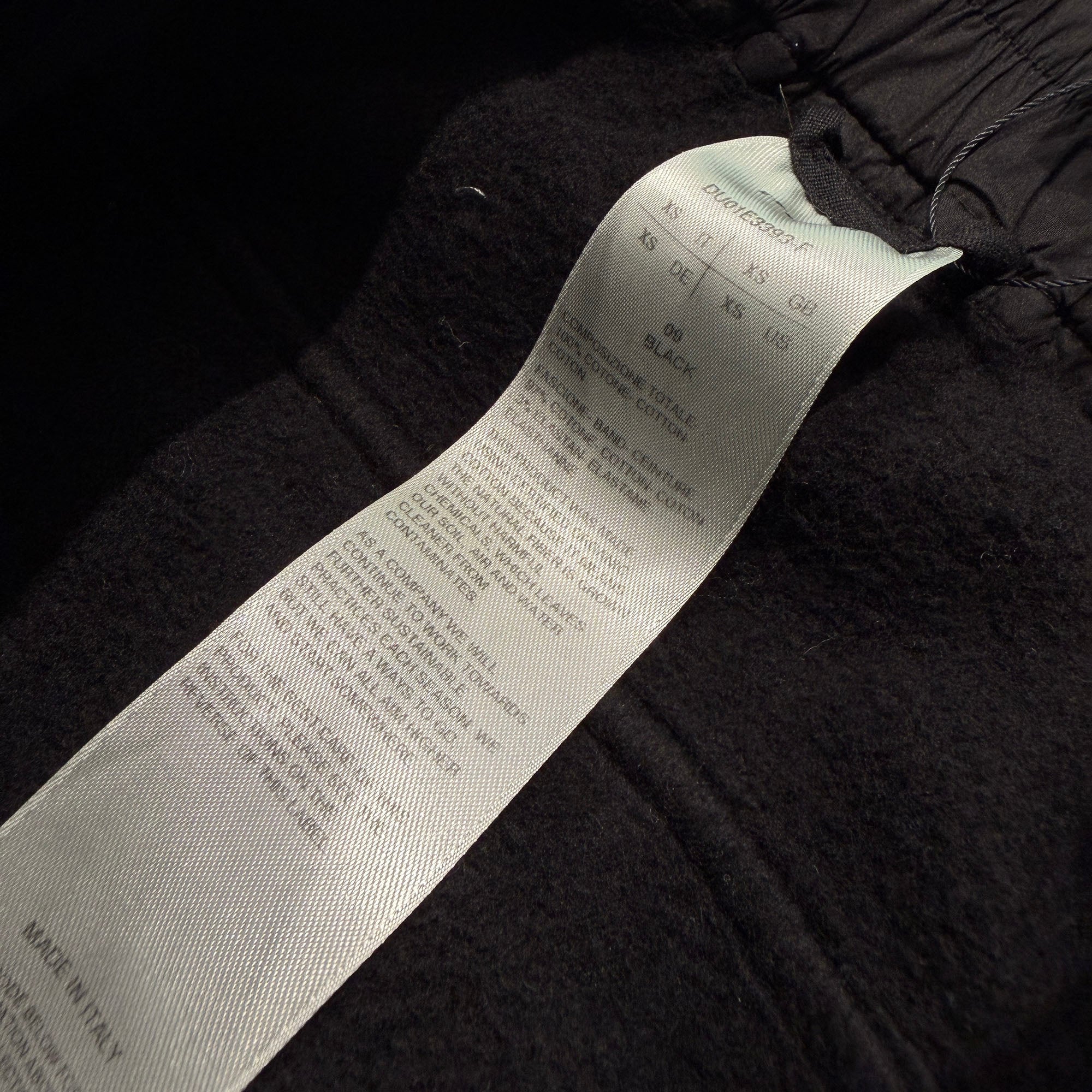 Rick Owens DRKSHDW 2025SS Cotton Sweat Pusher Pants DU01E3393-F Size XS リックオウエンス ダークシャドウ コットン スウェット プッシャーパンツ サイズXS