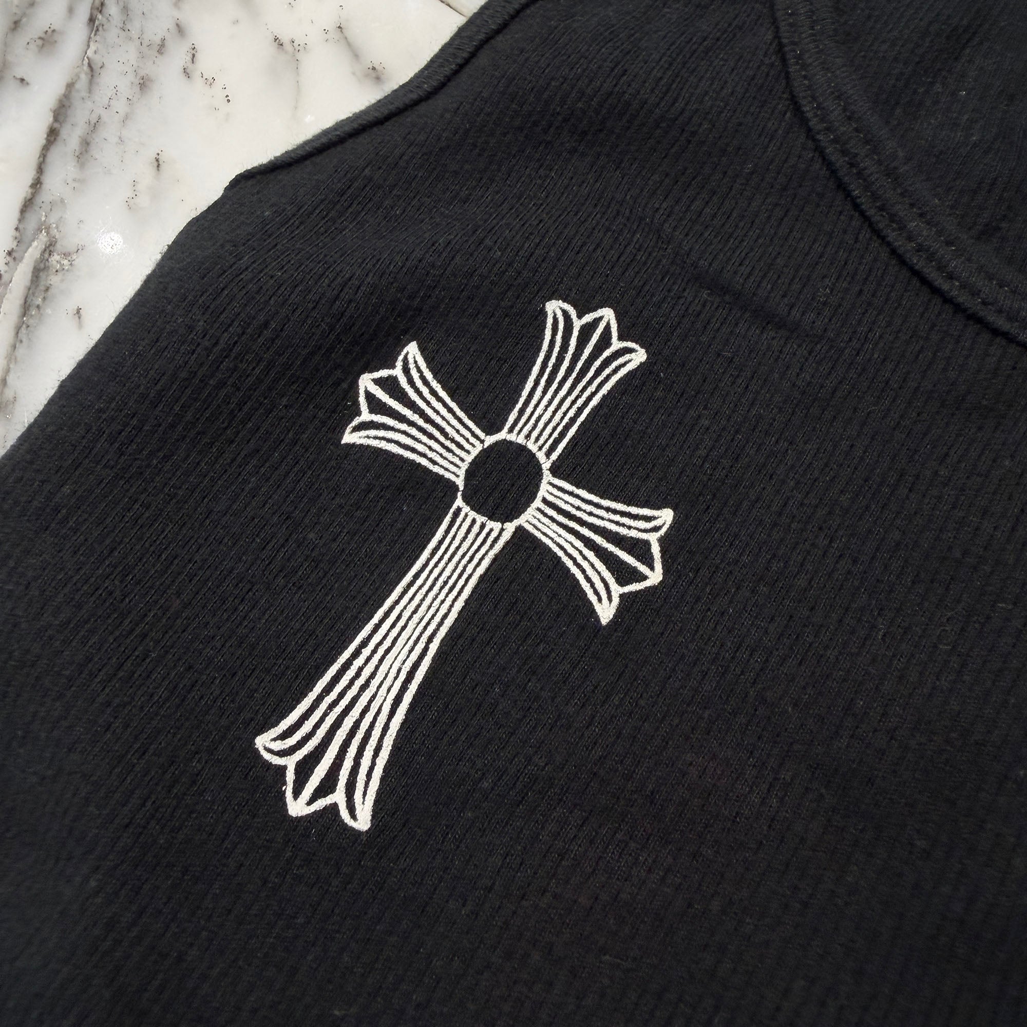 CHROME HEARTS Vertical Side Logo Cross Print Tank Top Size M クロムハーツ ヴァーティカル サイドロゴ クロスプリント タンクトップ サイズM