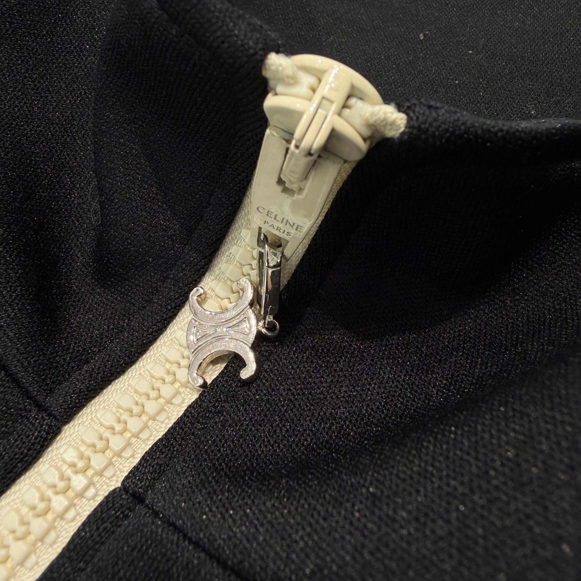 CELINE 2024SS Logo Embroidery Zip Up Truck Jacket 2Y4901210 Size S セリーヌ ロゴ刺繡 ジップアップ トラック ジャケット サイズS