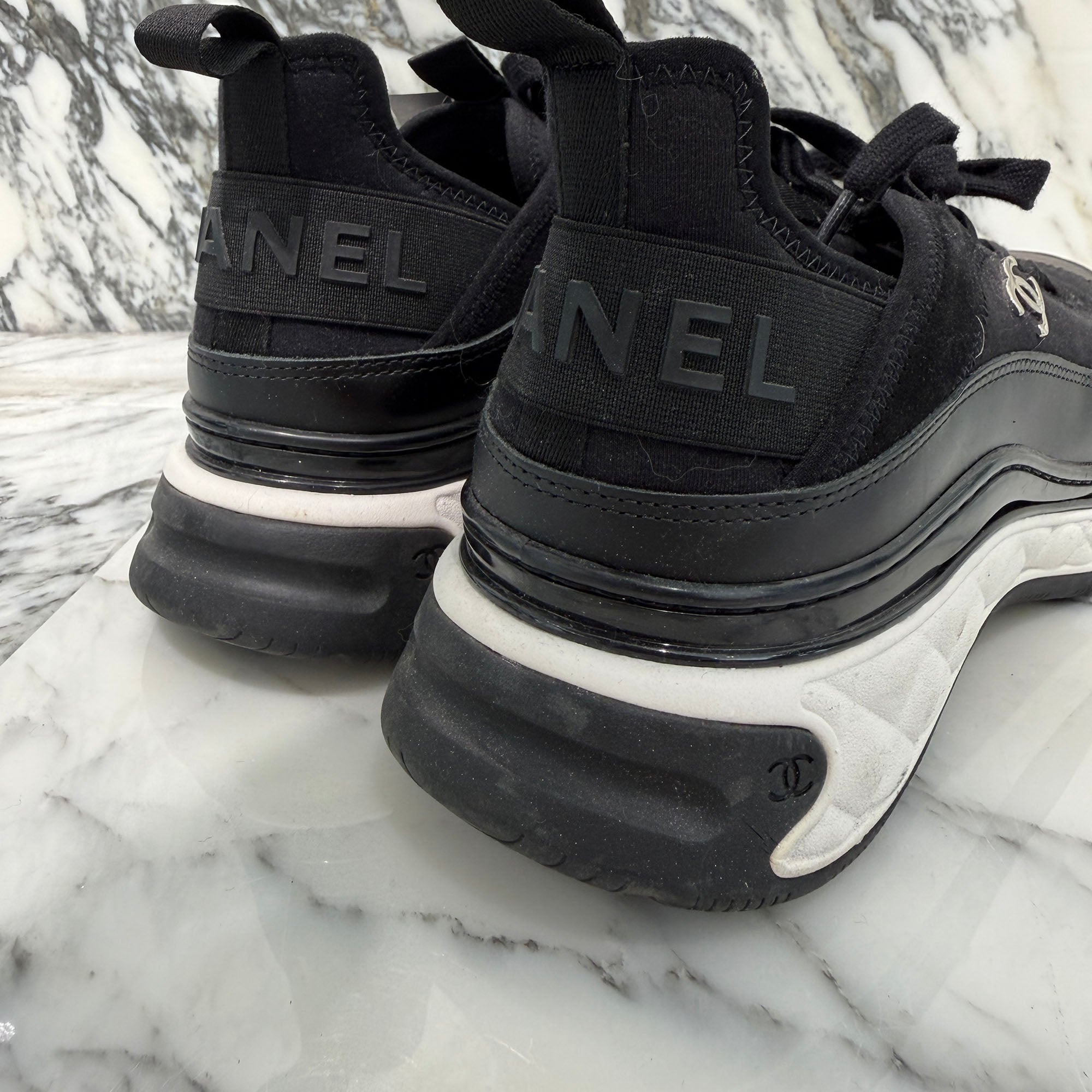 CHANEL 2023AW CoCo Mark Low Cut Lace Up Sneakers G45331 B14494 Size 41 (約：25.5cm～26.0cm) シャネル ココマーク ローカット レースアップ スニーカー サイズ41 (約：25.5cm～26.0cm)