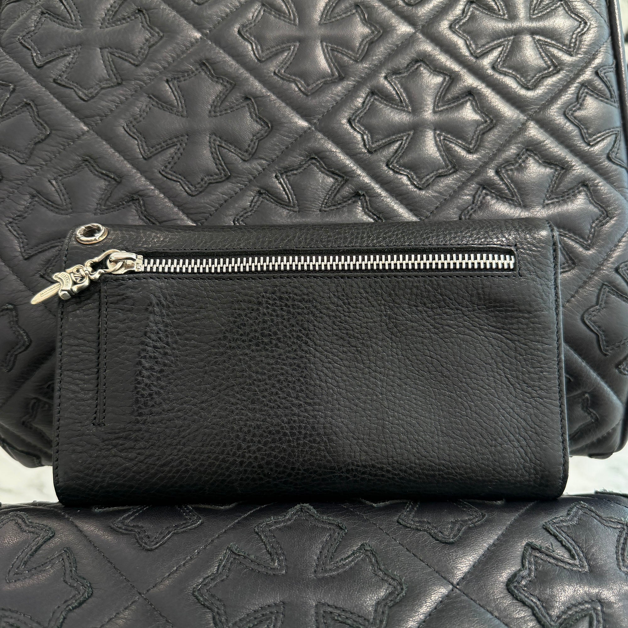 CHROME HEARTS Wave Cross Ball Wallet クロムハーツ ウェーブクロスボール ウォレット