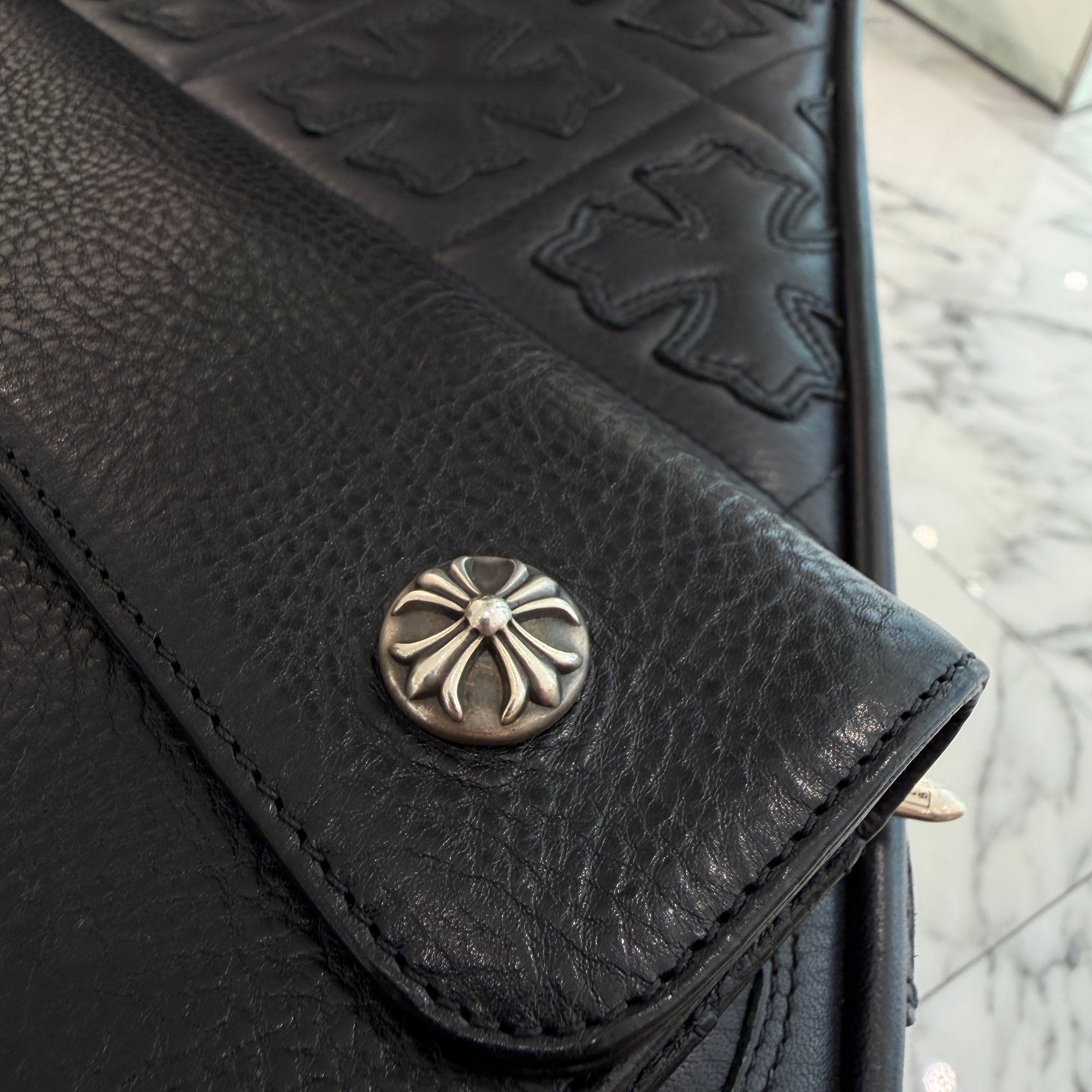CHROME HEARTS Wave Cross Ball Wallet クロムハーツ ウェーブクロスボール ウォレット