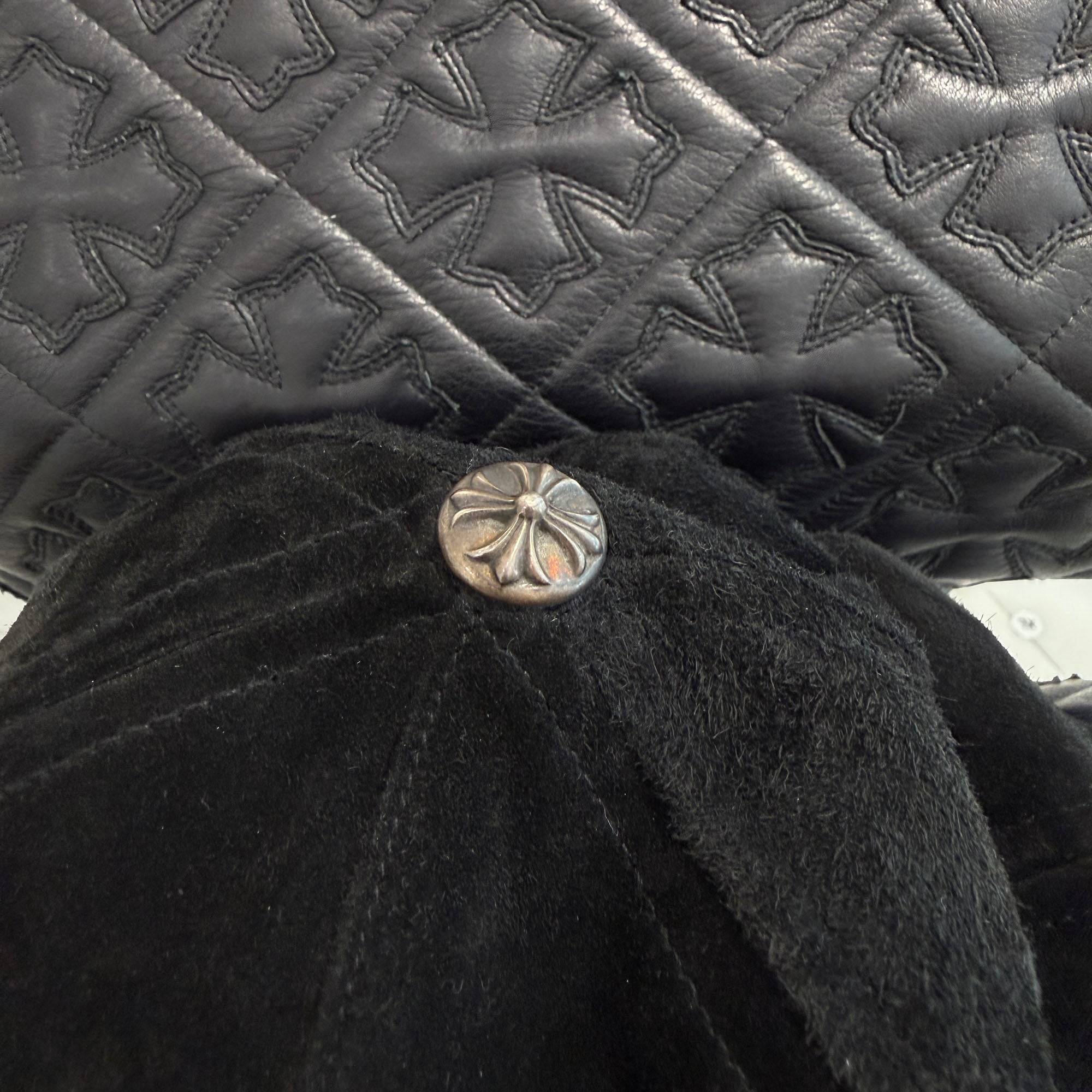 CHROME HEARTS Dagger Suede Trucker Cap Size ONE SIZE (53-60) クロムハーツ ダガースエードトラッカーキャップ サイズONE SIZE (53-60)