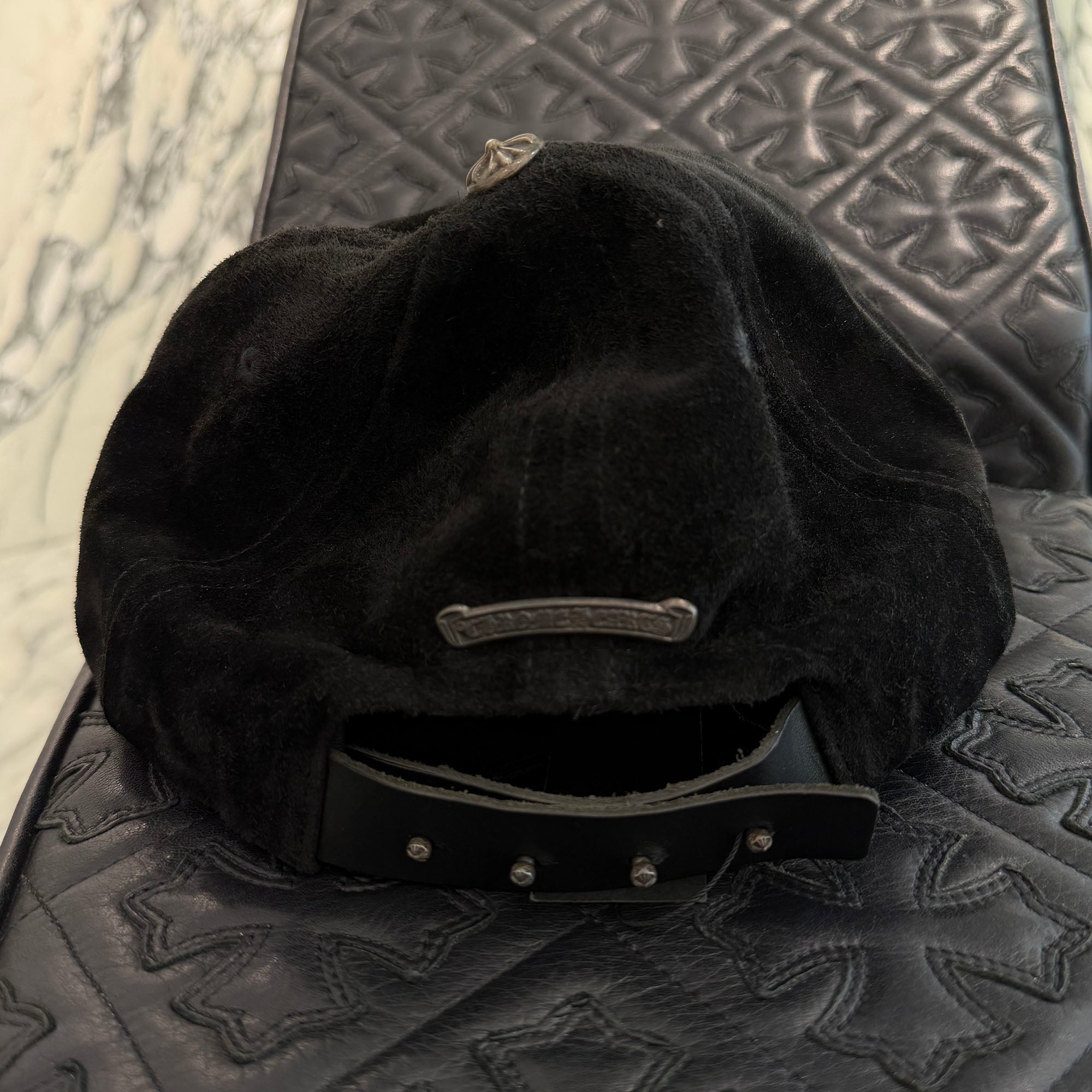 CHROME HEARTS Dagger Suede Trucker Cap Size ONE SIZE (53-60) クロムハーツ ダガースエードトラッカーキャップ サイズONE SIZE (53-60)