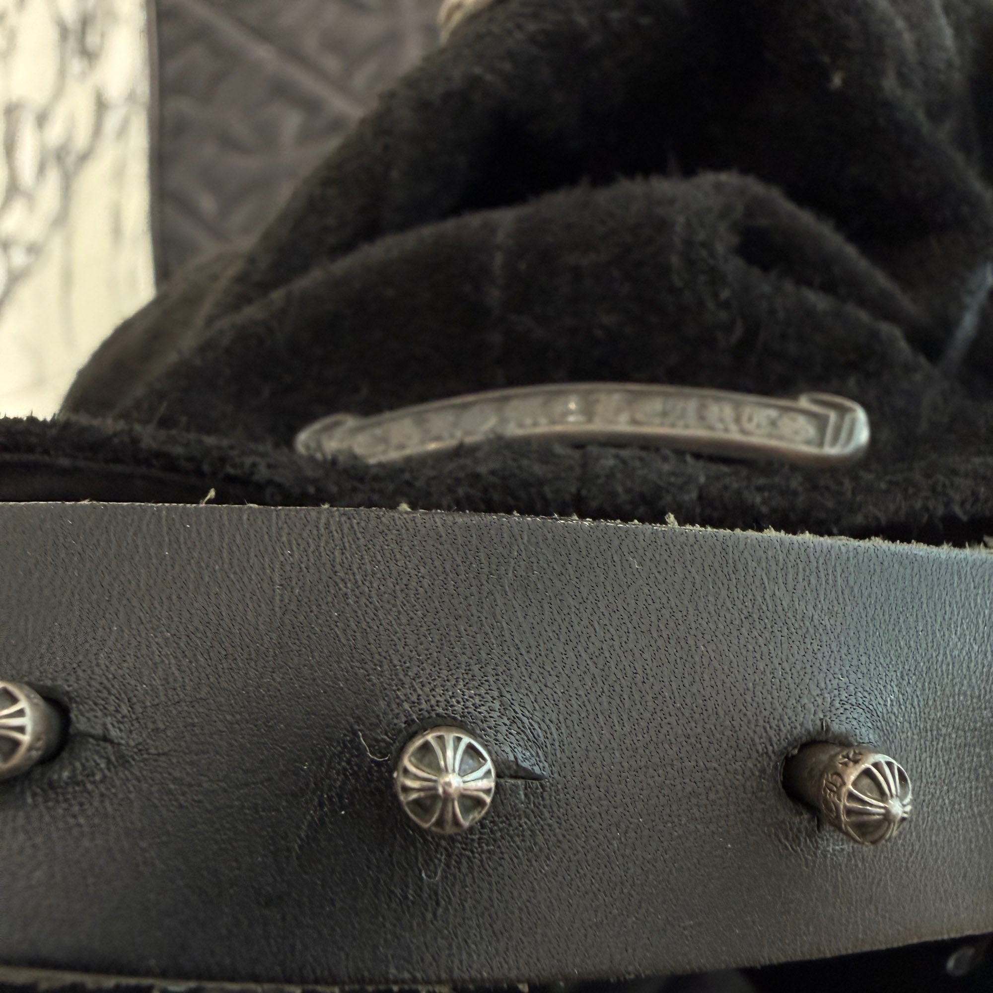 CHROME HEARTS Dagger Suede Trucker Cap Size ONE SIZE (53-60) クロムハーツ ダガースエードトラッカーキャップ サイズONE SIZE (53-60)