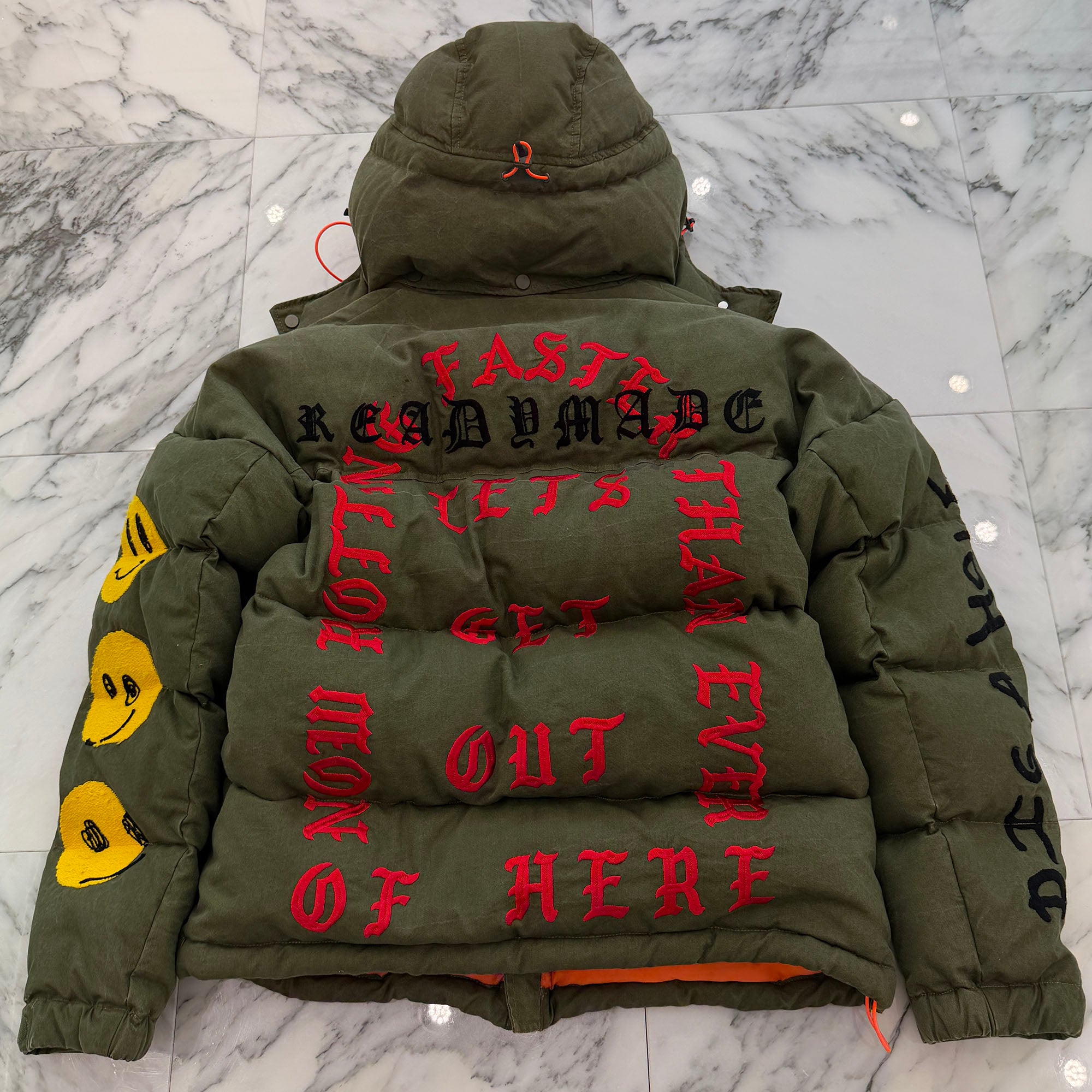 READYMADE × Cali Thornhill 2019AW Dewitt Down Jacket RE-CD-KH-00-90 Size 2 レディメイド × カリ・ソーンヒル・デュイット デウィット ダウンジャケット サイズ2