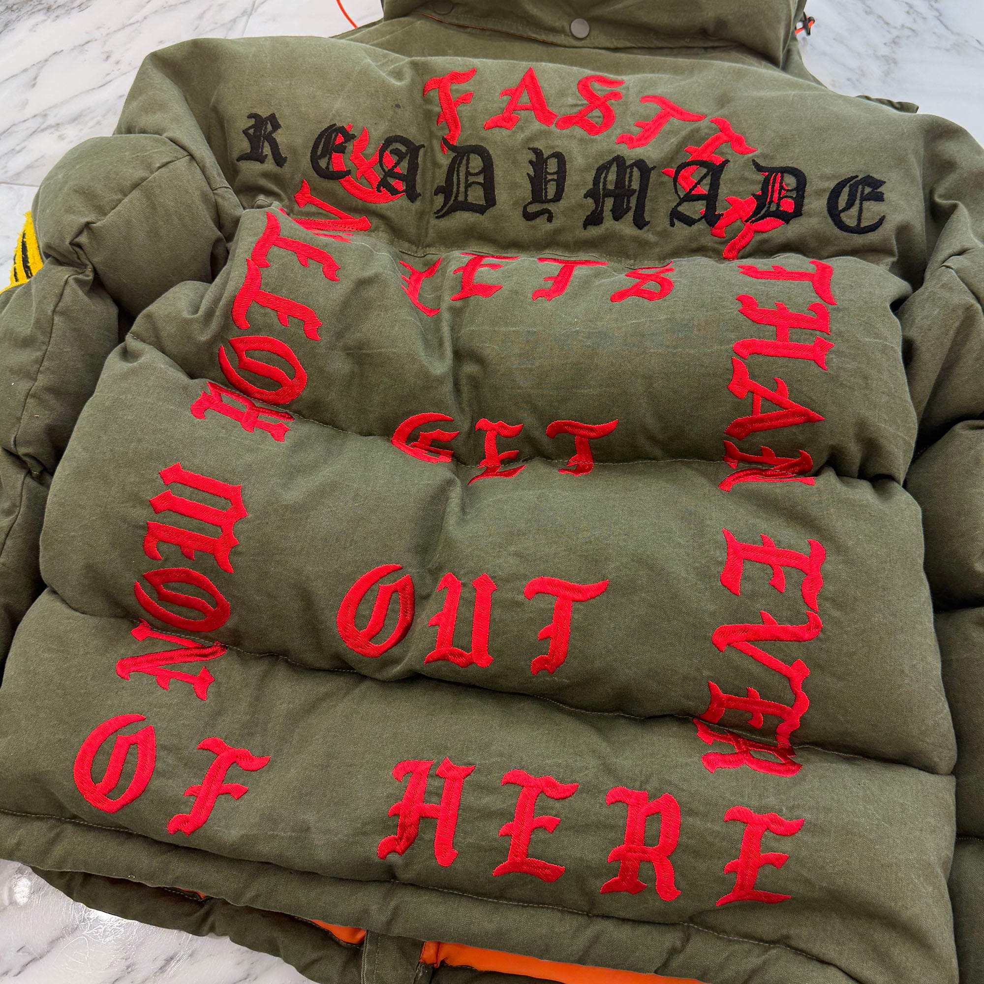 READYMADE × Cali Thornhill 2019AW Dewitt Down Jacket RE-CD-KH-00-90 Size 2 レディメイド × カリ・ソーンヒル・デュイット デウィット ダウンジャケット サイズ2