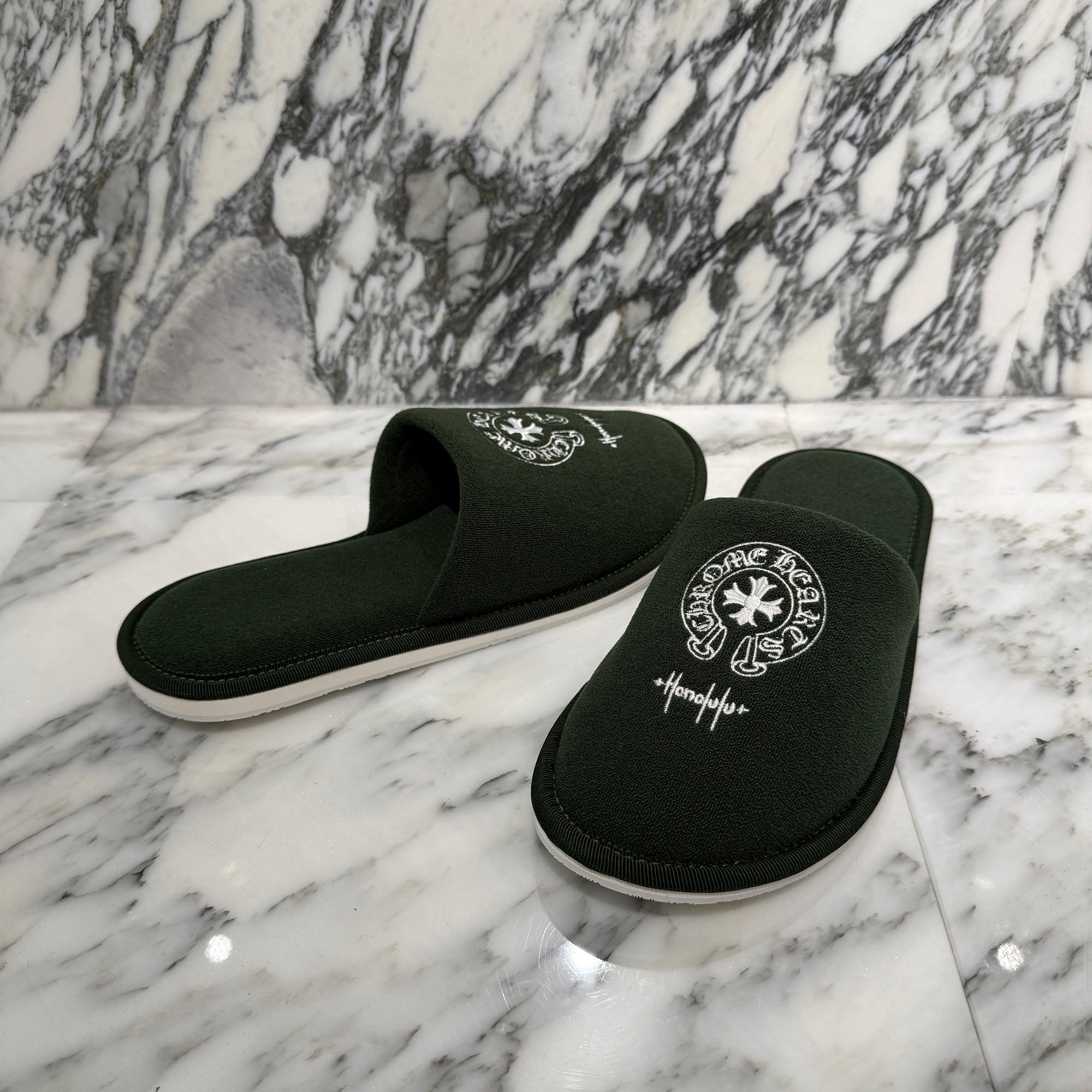 CHROME HEARTS Honolulu Limited Horseshoe Hotel Slippers Sandals Size M クロムハーツ ホノルル限定 ホースシューホテルスリッパ サンダル サイズM