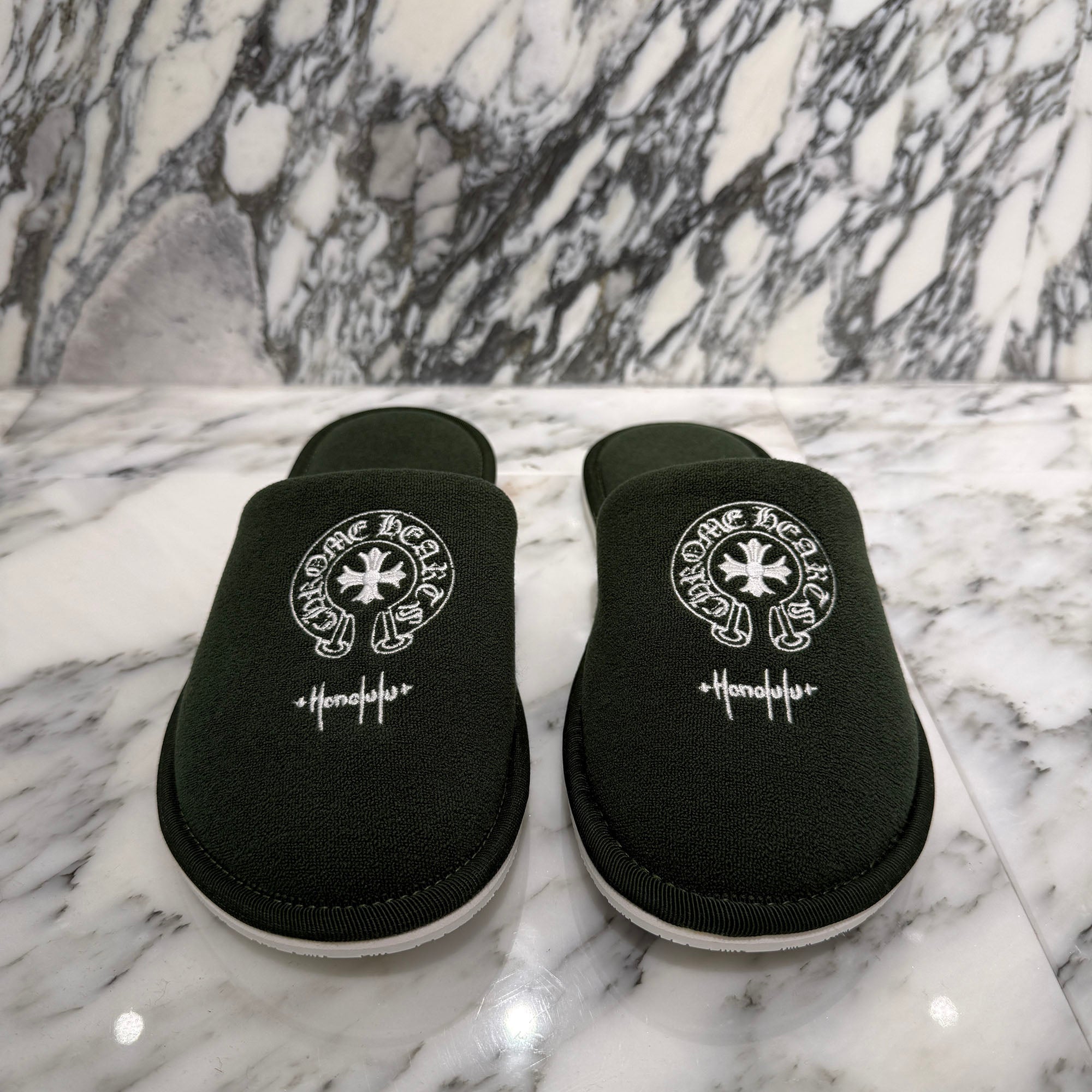 CHROME HEARTS Honolulu Limited Horseshoe Hotel Slippers Sandals Size M クロムハーツ ホノルル限定 ホースシューホテルスリッパ サンダル サイズM