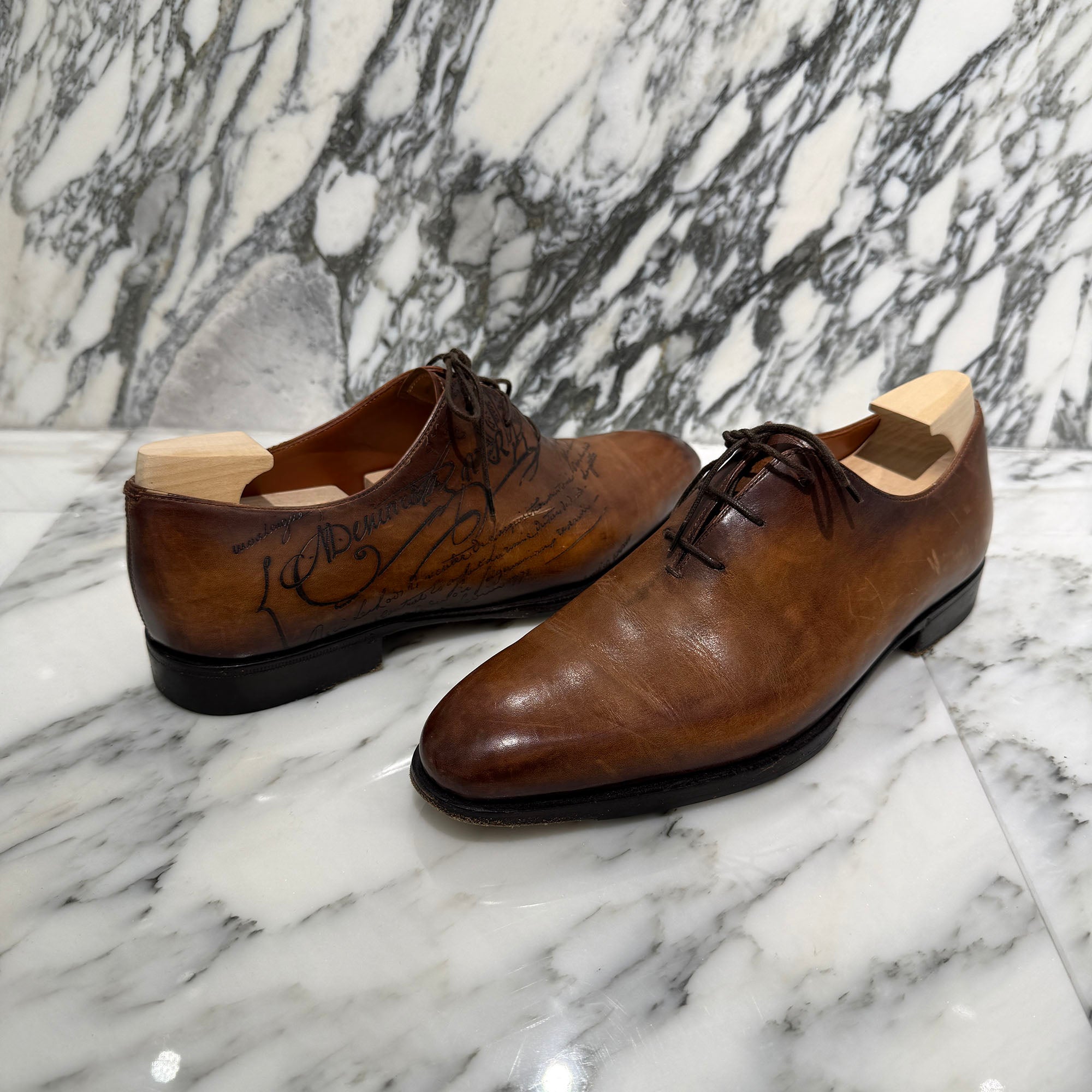 Berluti Galet Oxford Leather Lace Up Shoes Size 6 1/2(JP25.5) ベルルッティ ガレ オックスフォード レザー レースアップシューズ サイズ6 1/2(JP25.5)