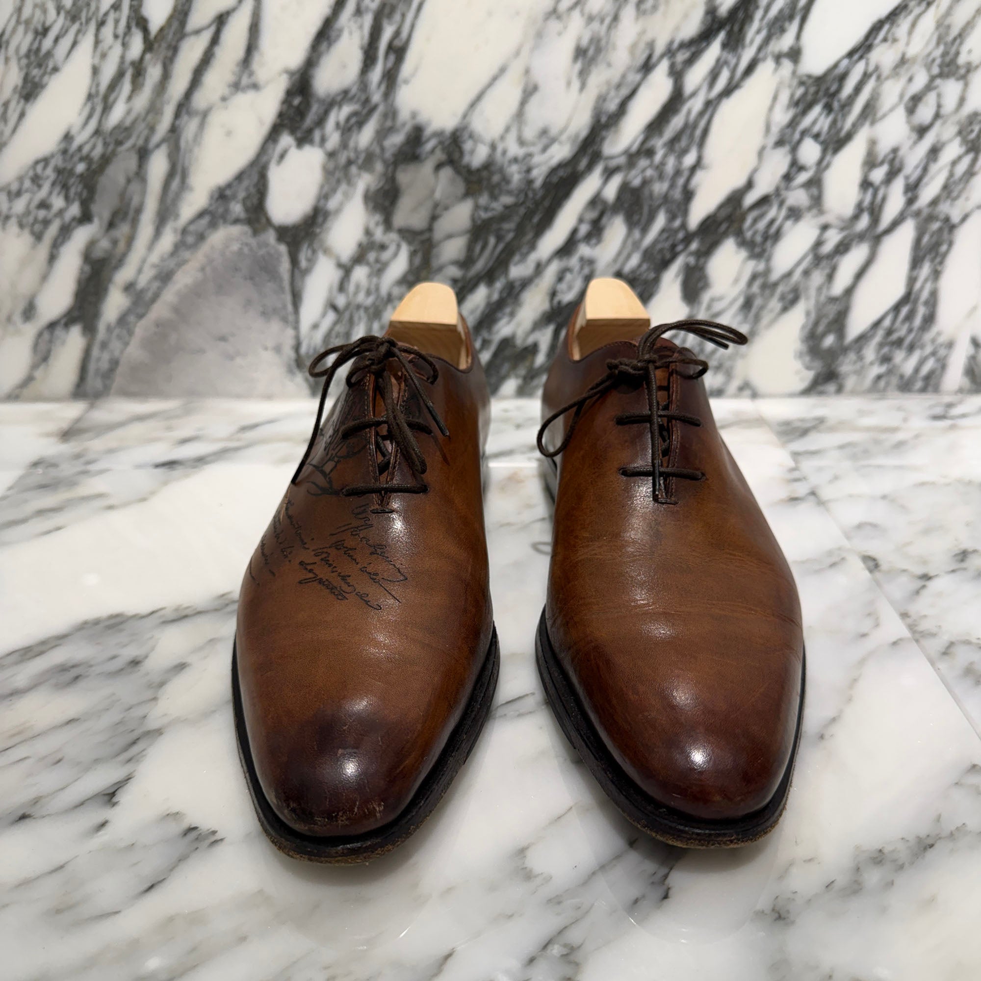 Berluti Galet Oxford Leather Lace Up Shoes Size 6 1/2(JP25.5) ベルルッティ ガレ オックスフォード レザー レースアップシューズ サイズ6 1/2(JP25.5)