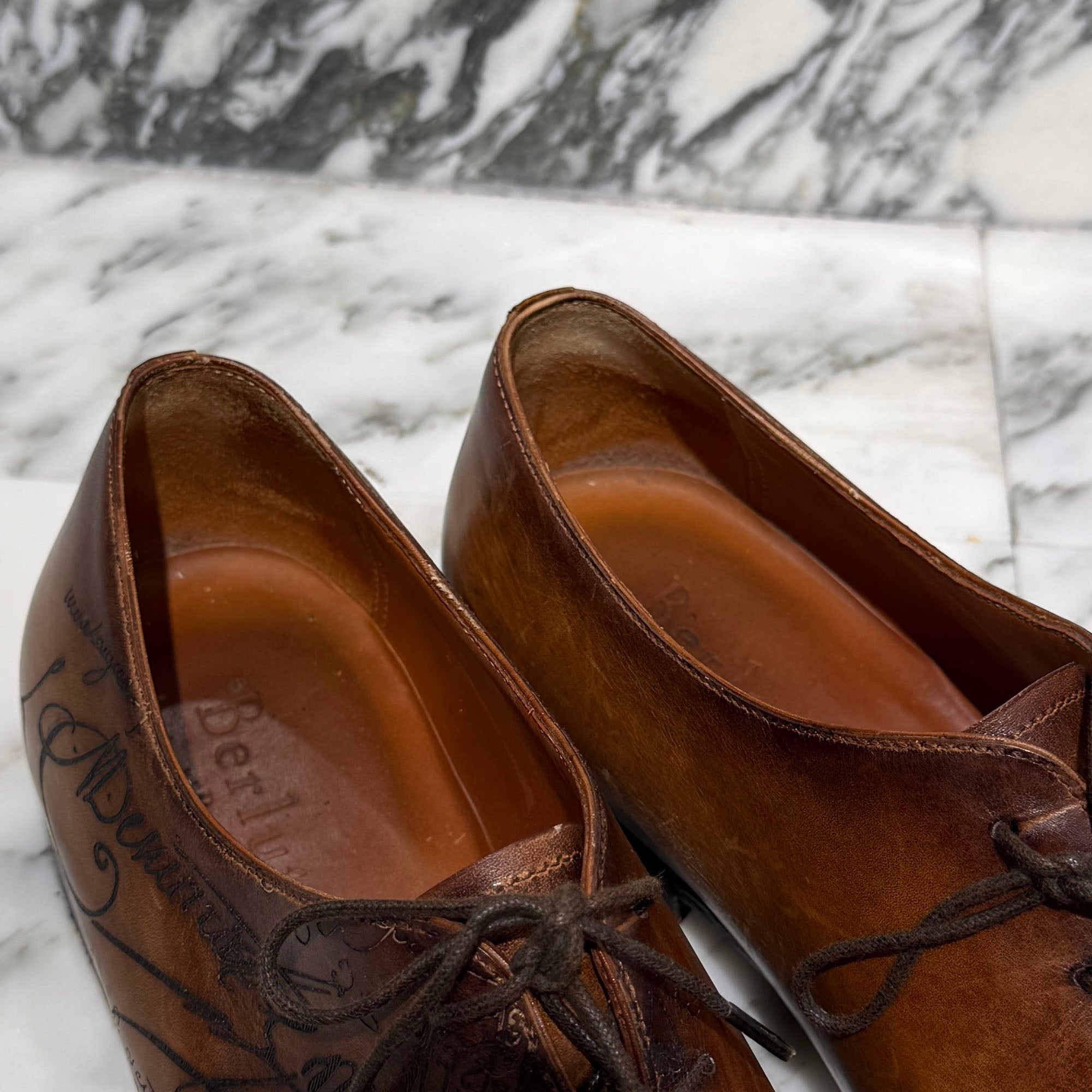 Berluti Galet Oxford Leather Lace Up Shoes Size 6 1/2(JP25.5) ベルルッティ ガレ オックスフォード レザー レースアップシューズ サイズ6 1/2(JP25.5)