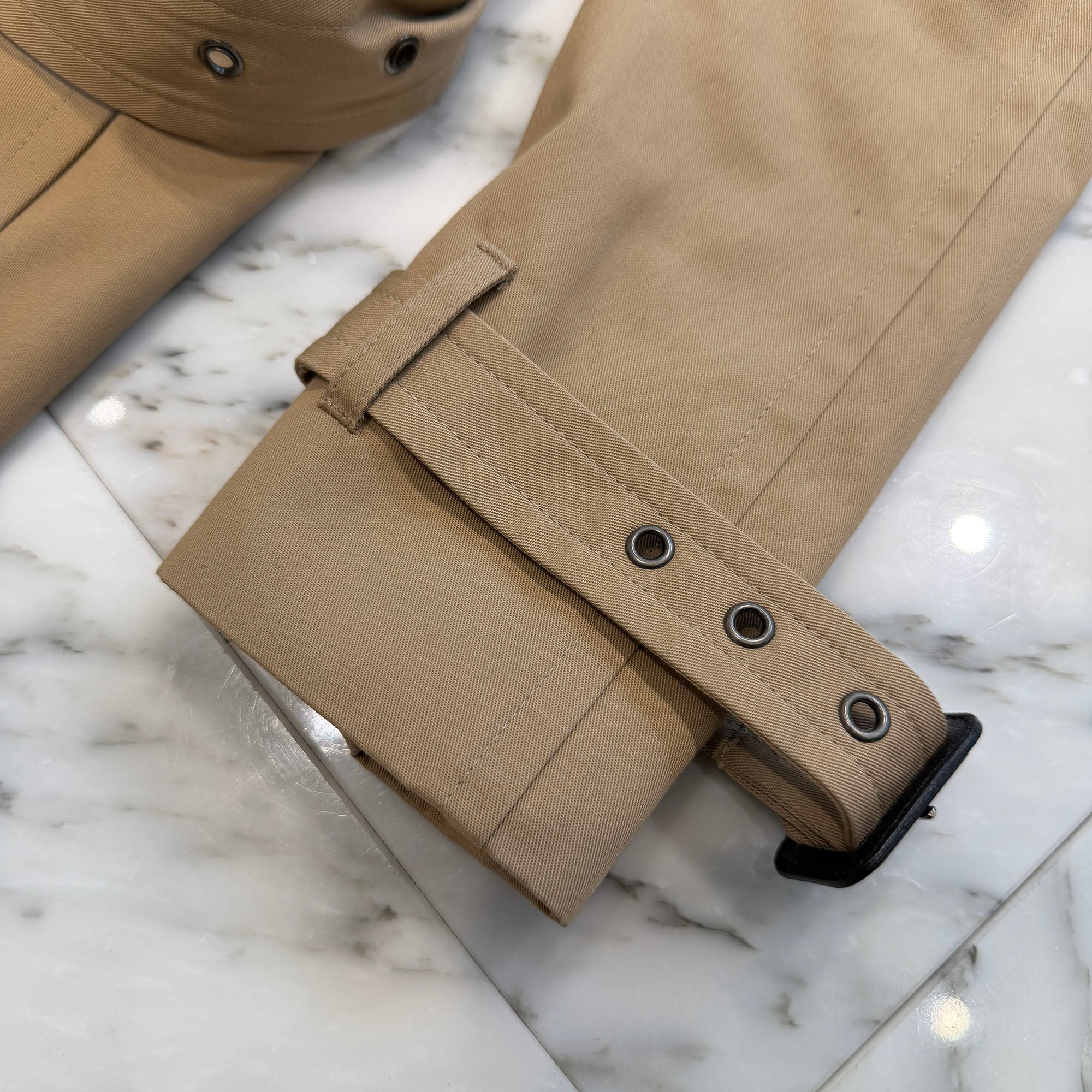 SAINT LAURENT PARIS 2024AW Gabardine Trench Coat M07U 337872 Y039W 9772 Size 46 サンローランパリ ギャバジン トレンチコート サイズ46