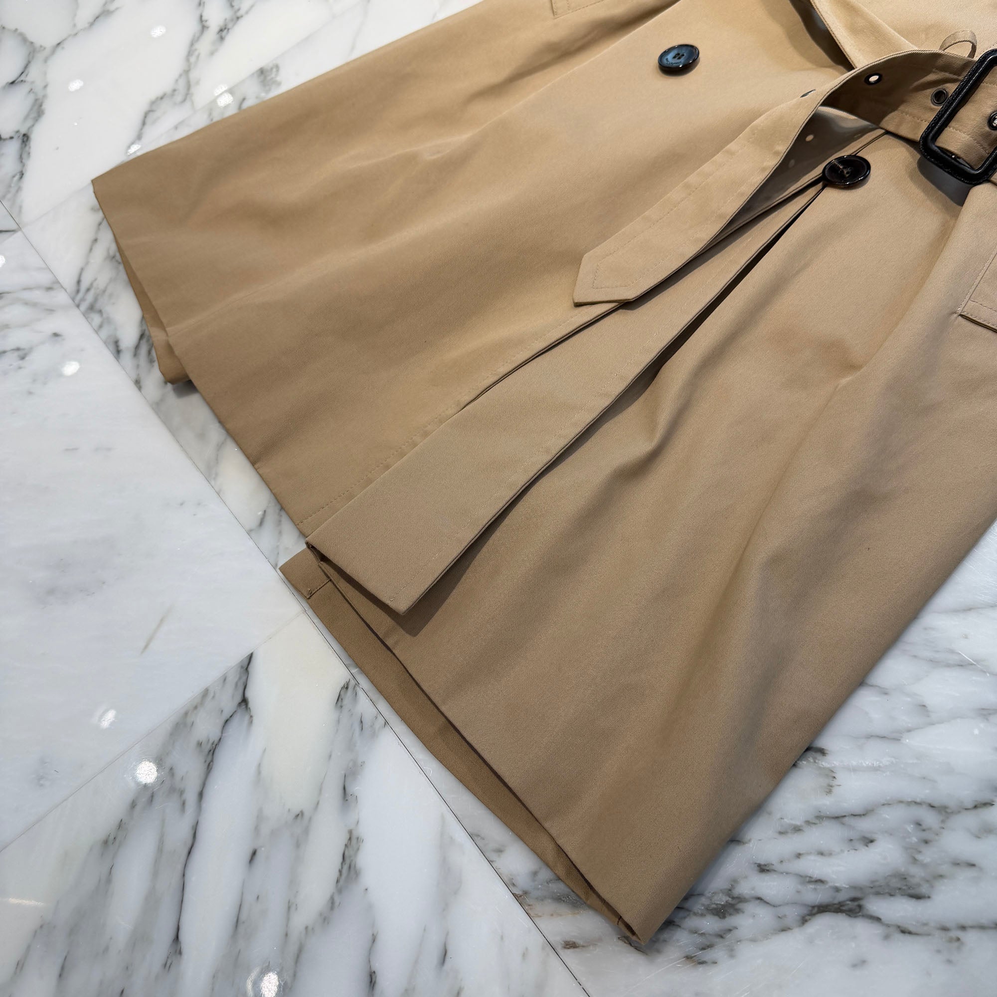 SAINT LAURENT PARIS 2024AW Gabardine Trench Coat M07U 337872 Y039W 9772 Size 46 サンローランパリ ギャバジン トレンチコート サイズ46