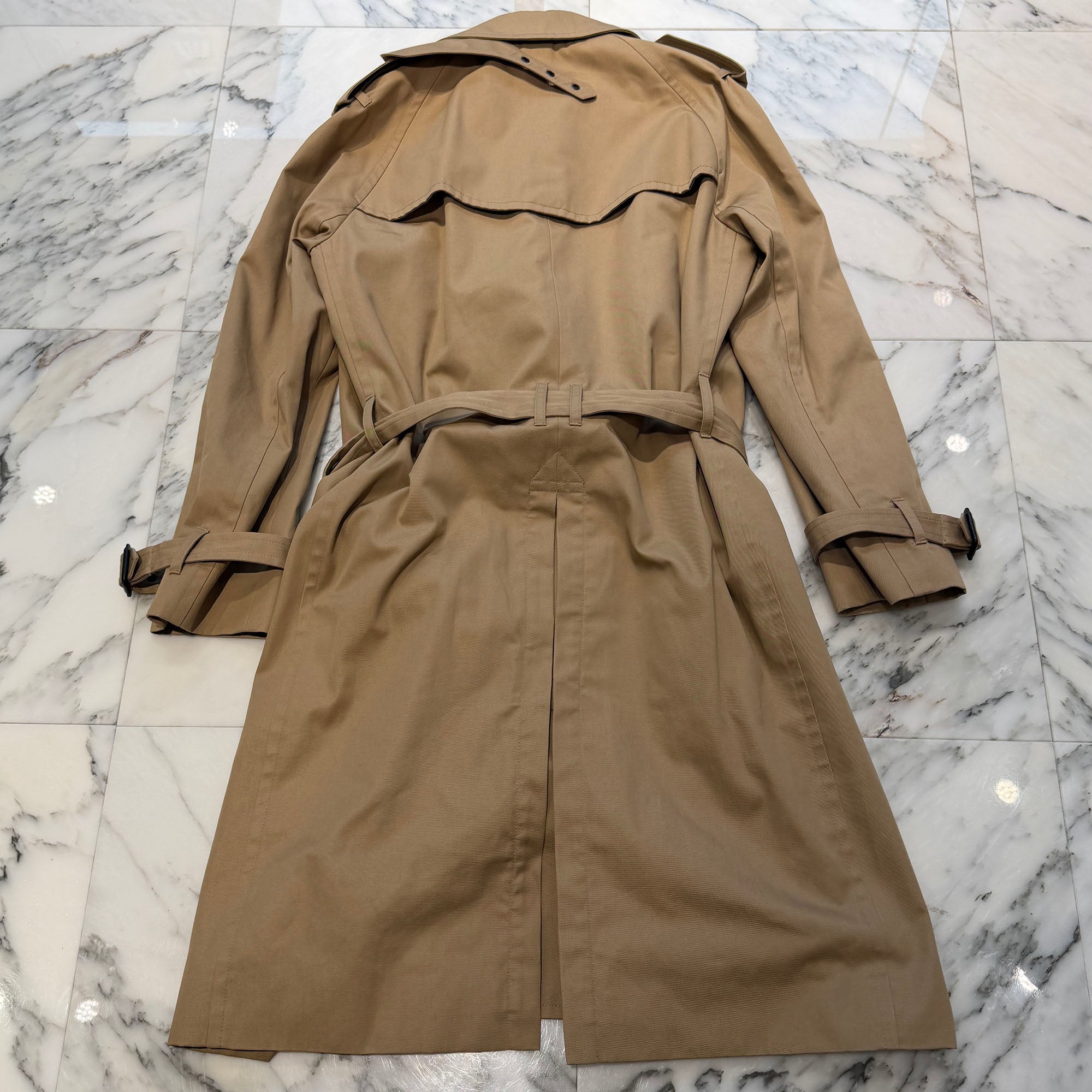 SAINT LAURENT PARIS 2024AW Gabardine Trench Coat M07U 337872 Y039W 9772 Size 46 サンローランパリ ギャバジン トレンチコート サイズ46