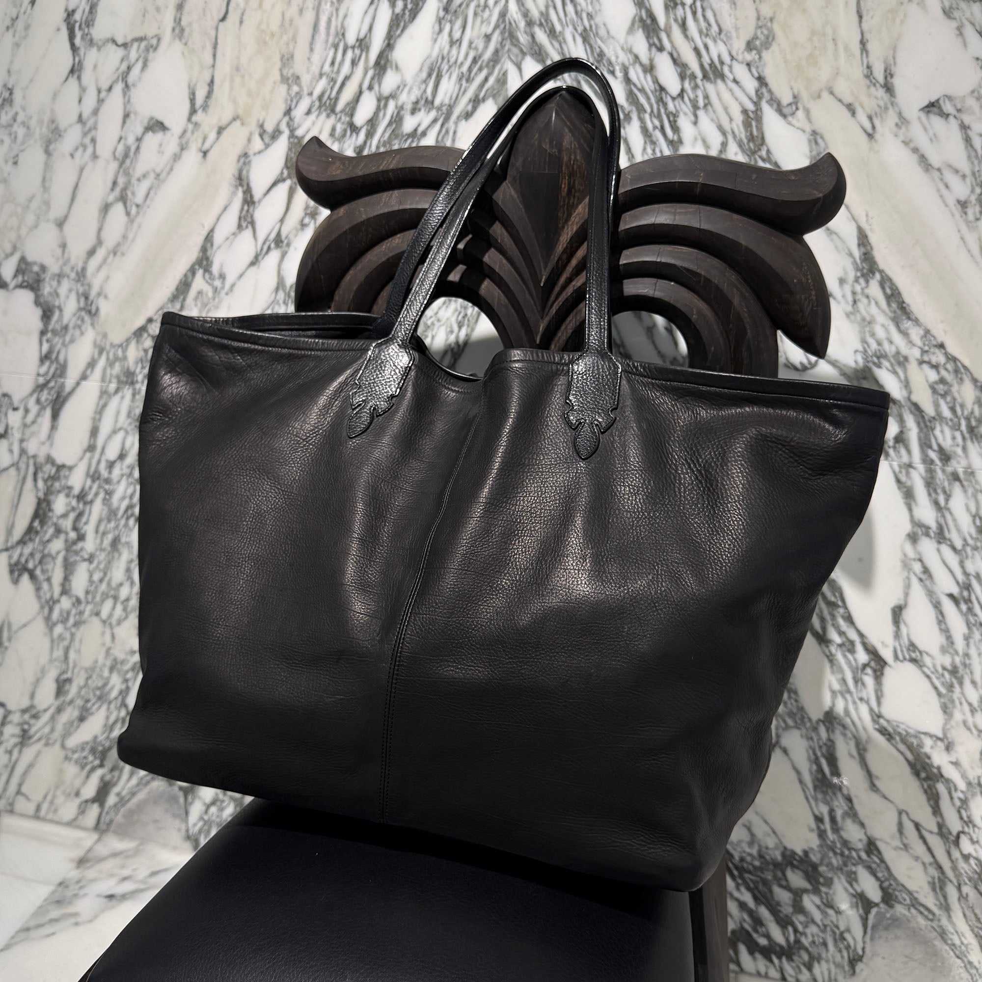 CHROME HEARTS LUCILLE Leather Tote Bag クロムハーツ ルシール レザー トートバッグ