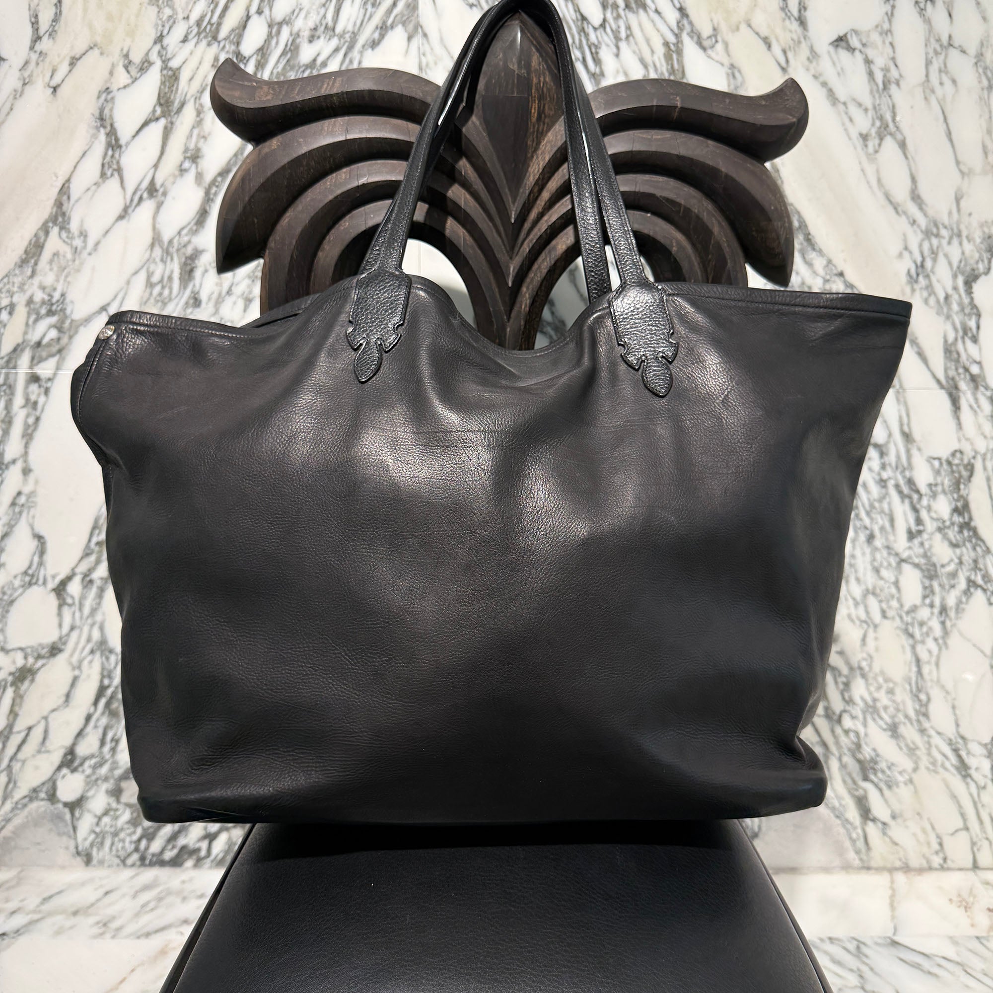 CHROME HEARTS LUCILLE Leather Tote Bag クロムハーツ ルシール レザー トートバッグ