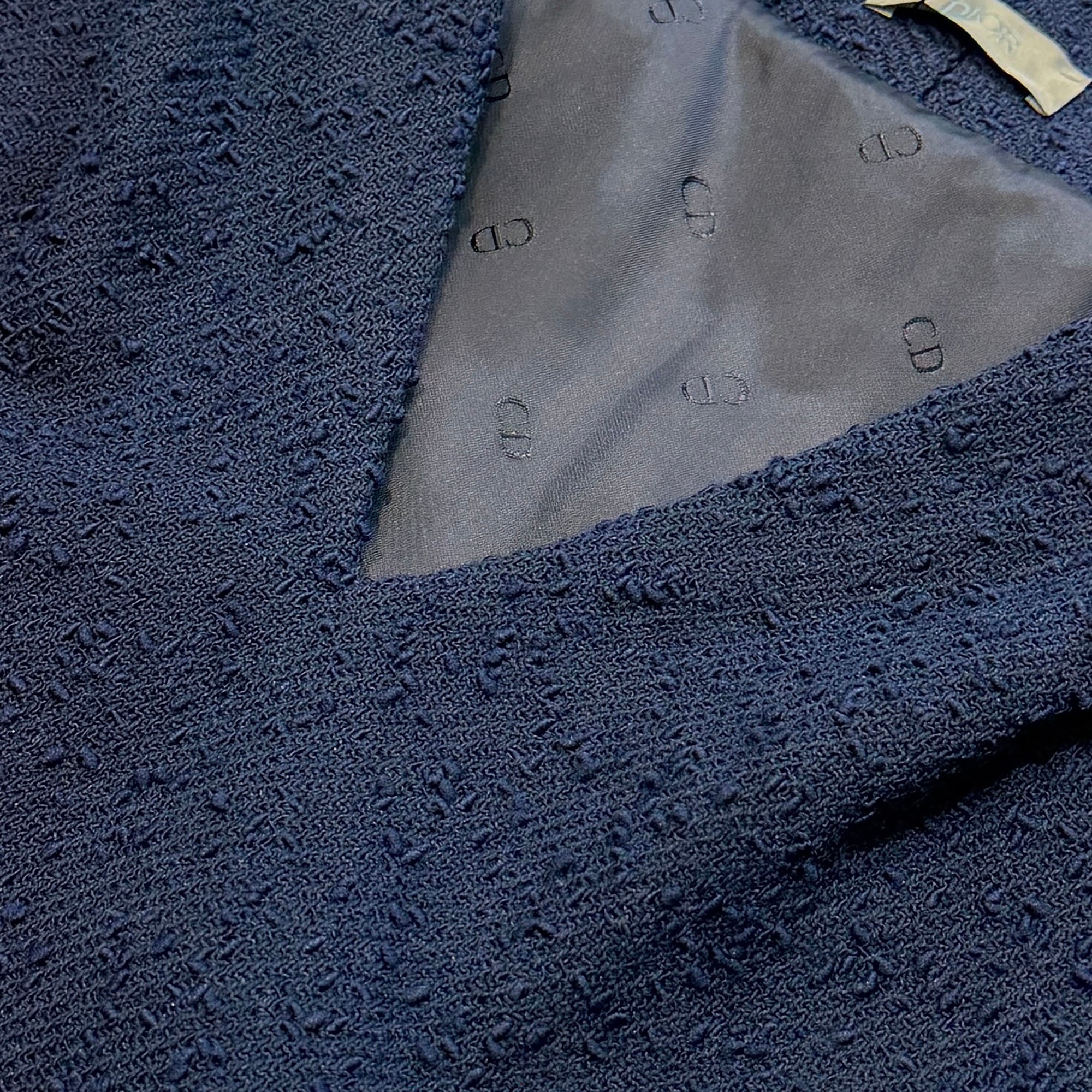 DIOR 2021SS Loose Fit Wool Blend Tweed Shirt 483C606A6084 Size 52 ディオール ルーズフィット ウールブレンド ツイードシャツ サイズ52