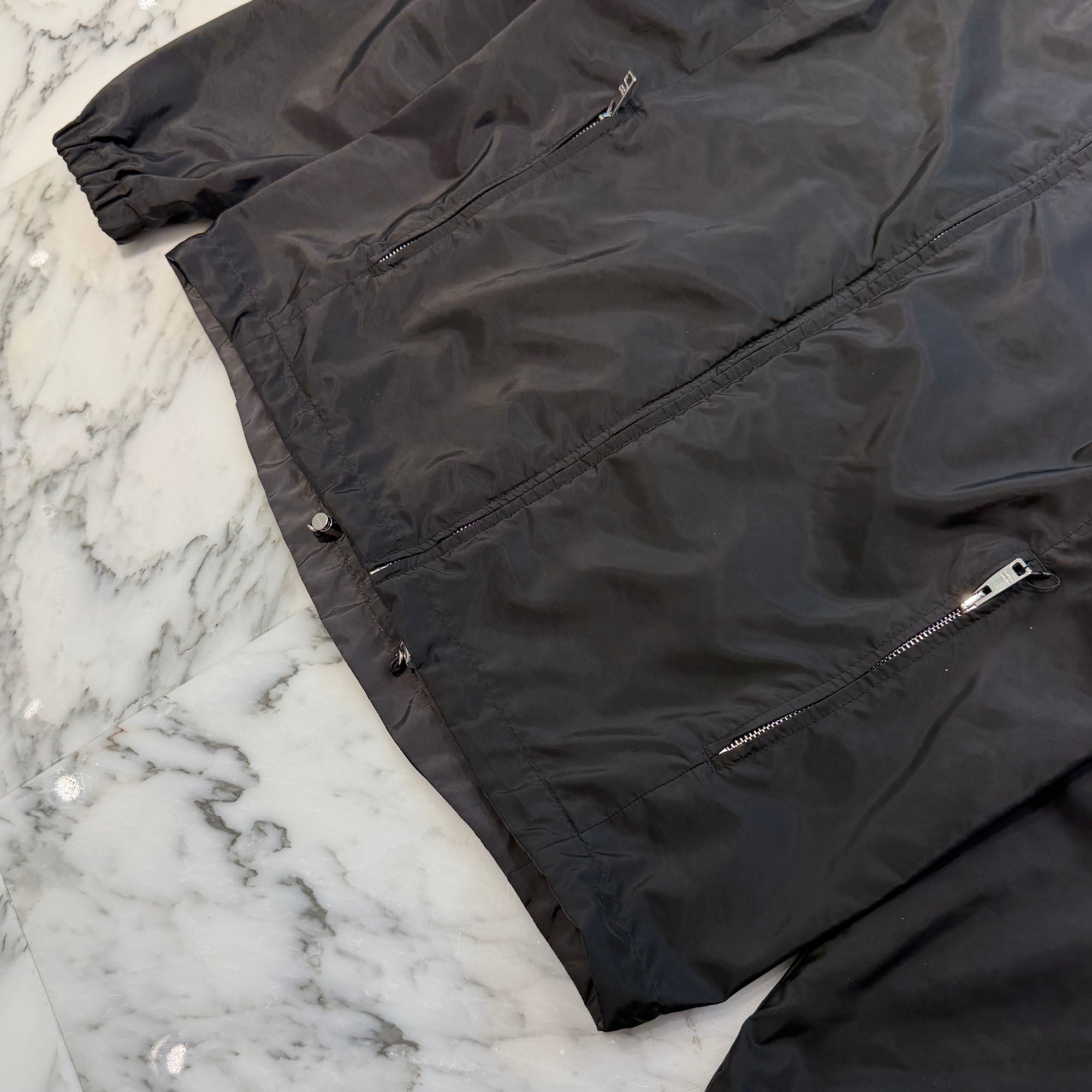 PRADA 2023AW Triangle Logo Plate Reversible Zip Up Jacket SGH057 RWM0 Size 52 プラダ トライアングルロゴプレート リバーシブル ジップアップ ジャケット サイズ52