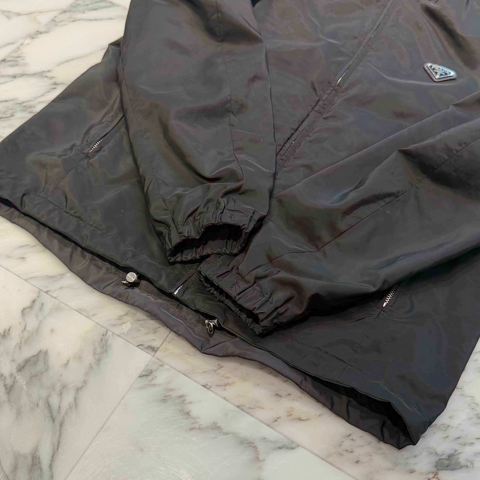 PRADA 2023AW Triangle Logo Plate Reversible Zip Up Jacket SGH057 RWM0 Size 52 プラダ トライアングルロゴプレート リバーシブル ジップアップ ジャケット サイズ52
