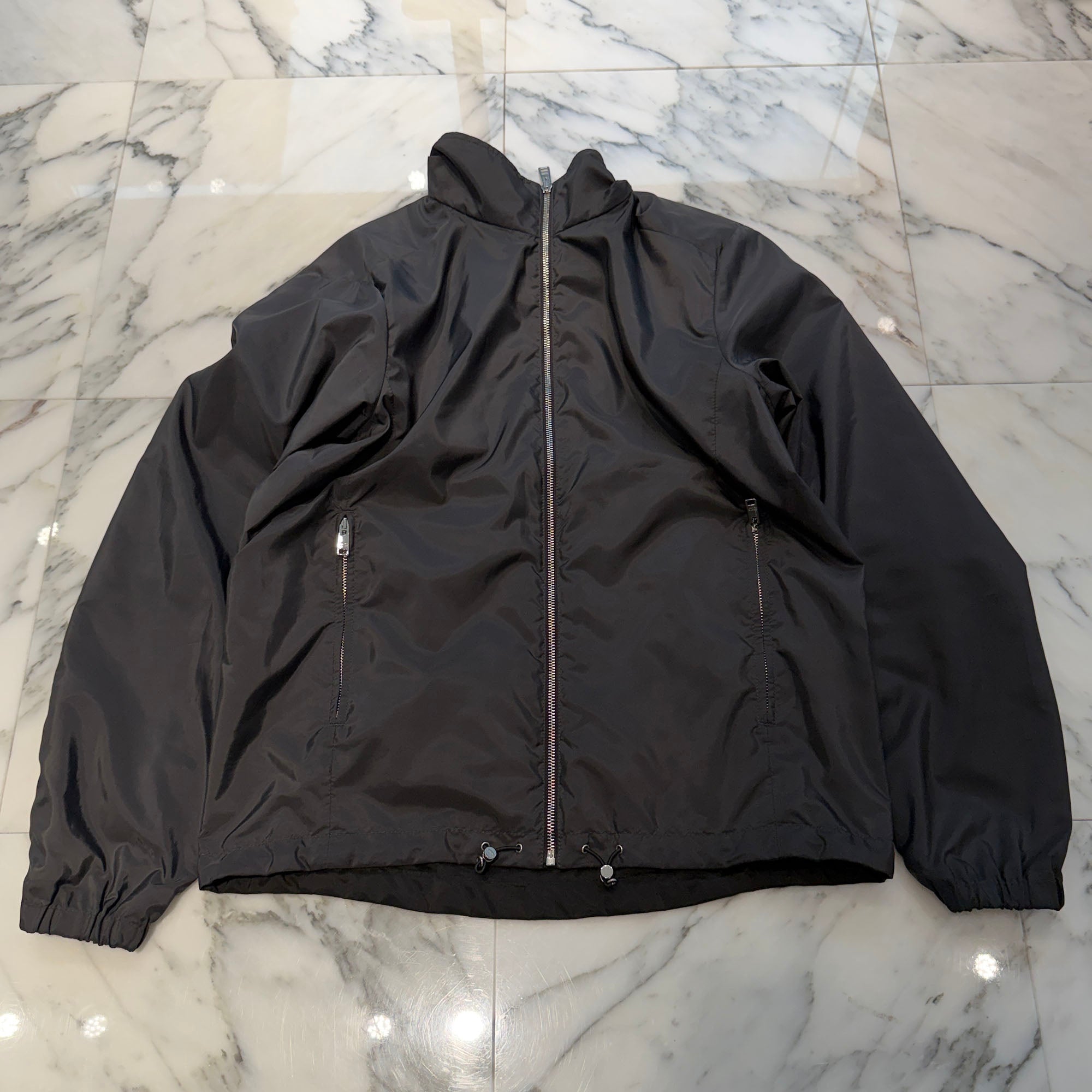 PRADA 2023AW Triangle Logo Plate Reversible Zip Up Jacket SGH057 RWM0 Size 52 プラダ トライアングルロゴプレート リバーシブル ジップアップ ジャケット サイズ52