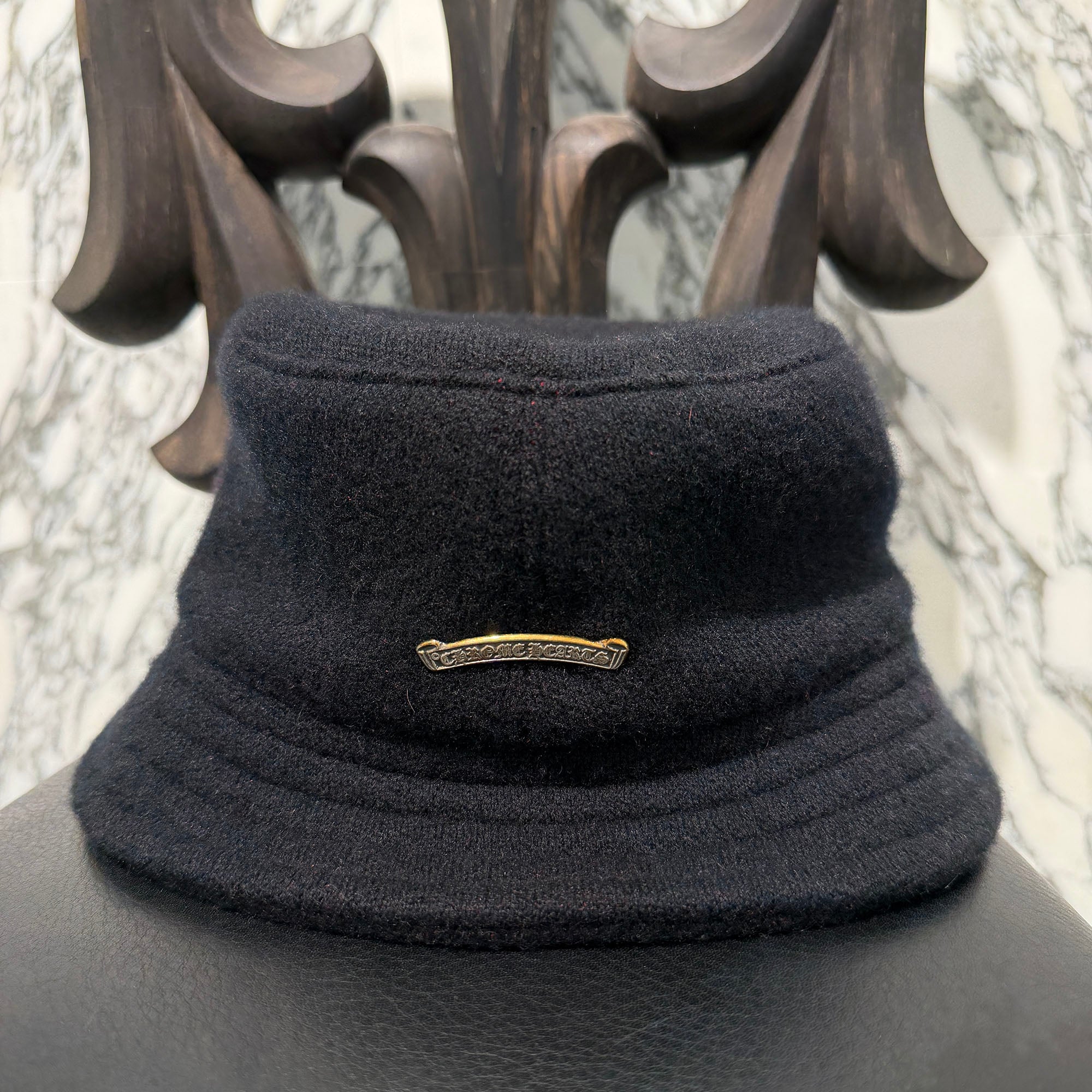 クロムハーツ ハット CHROME HEARTS 2024AW Cashmere CH Logo Bucket Hat Size M(28.5cm