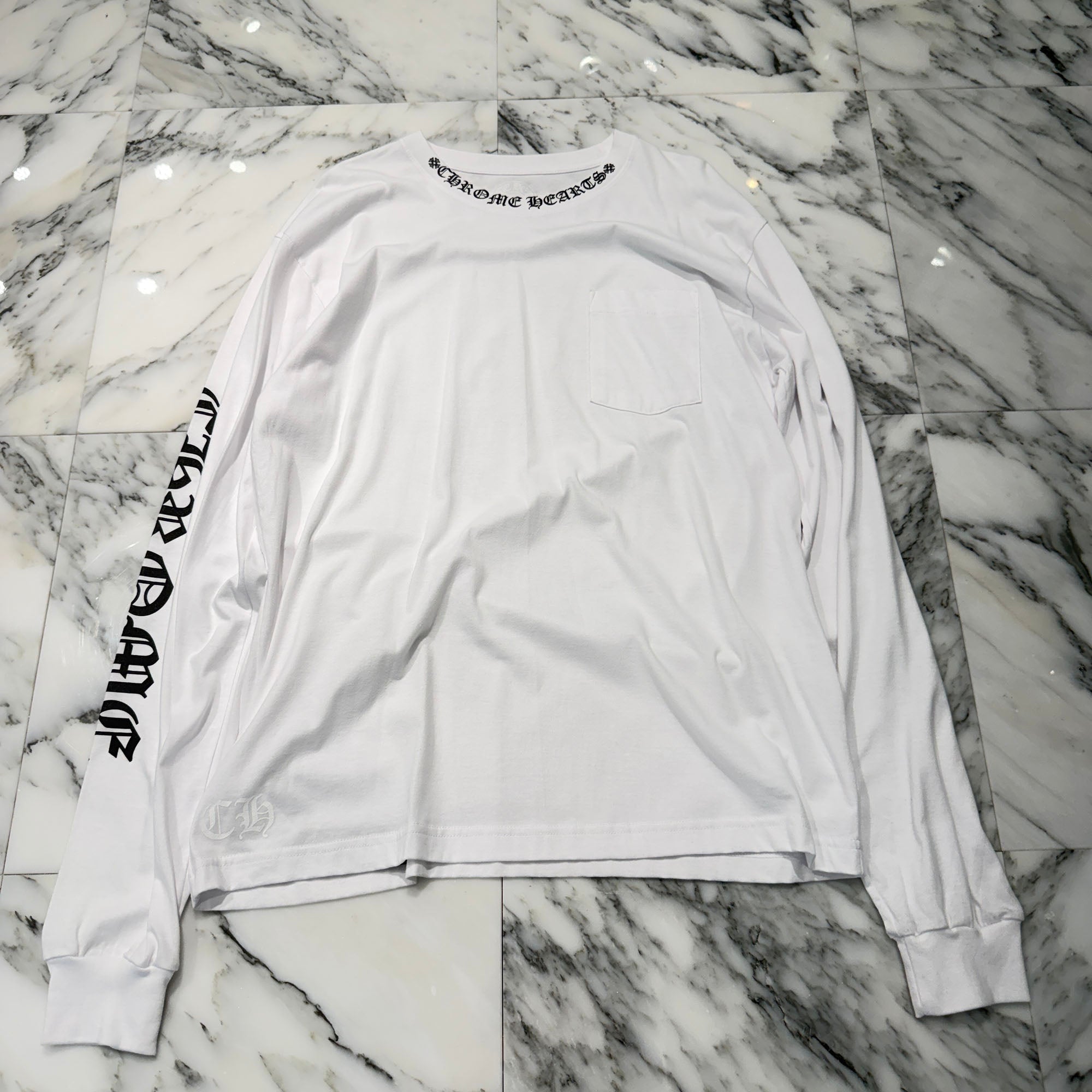 CHROME HEARTS Neck Logo Long Sleeve Tee Size XL クロムハーツ ネックロゴ ロングスリーブTシャツ サイズXL