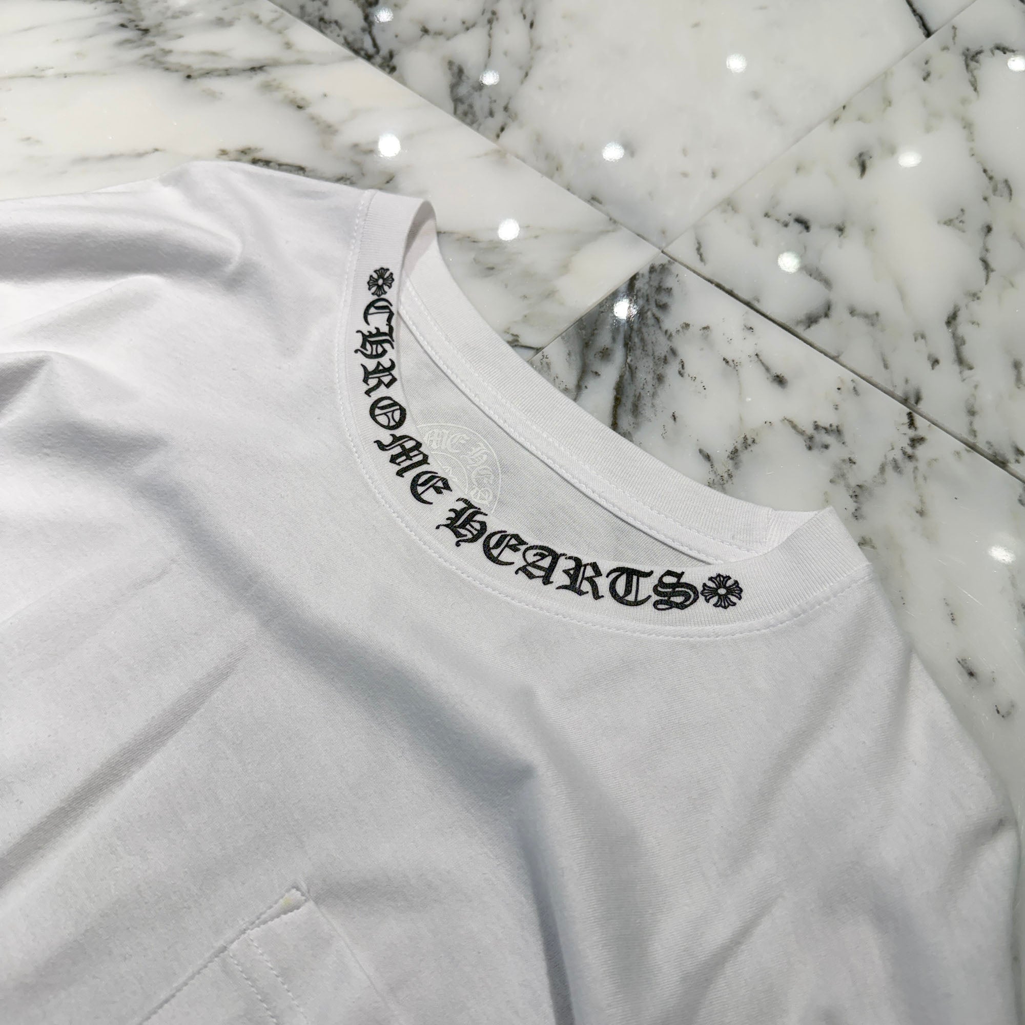 CHROME HEARTS Neck Logo Long Sleeve Tee Size XL クロムハーツ ネックロゴ ロングスリーブTシャツ サイズXL