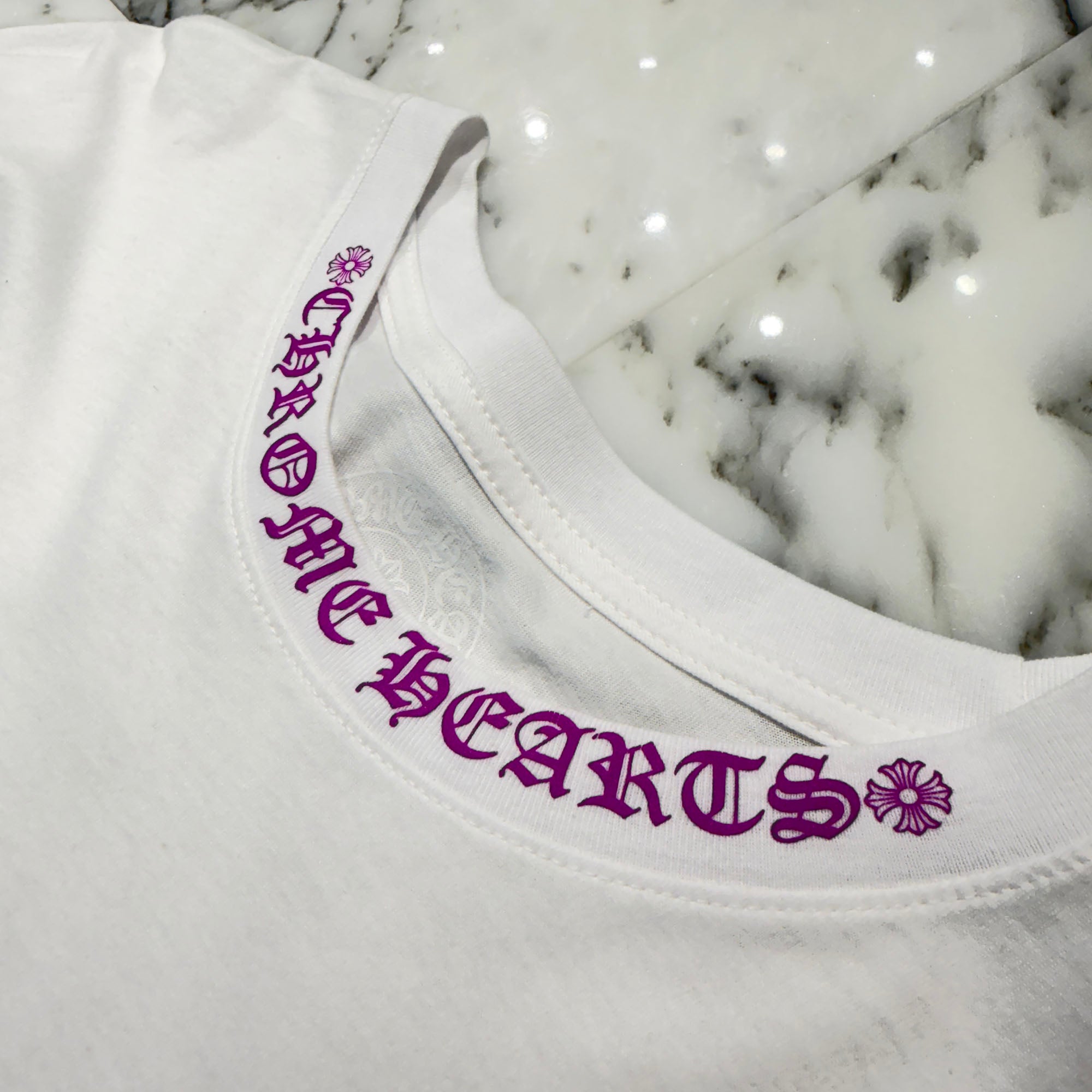 CHROME HEARTS Neck Logo Long Sleeve Tee Size XL クロムハーツ ネックロゴ ロングスリーブTシャツ サイズXL