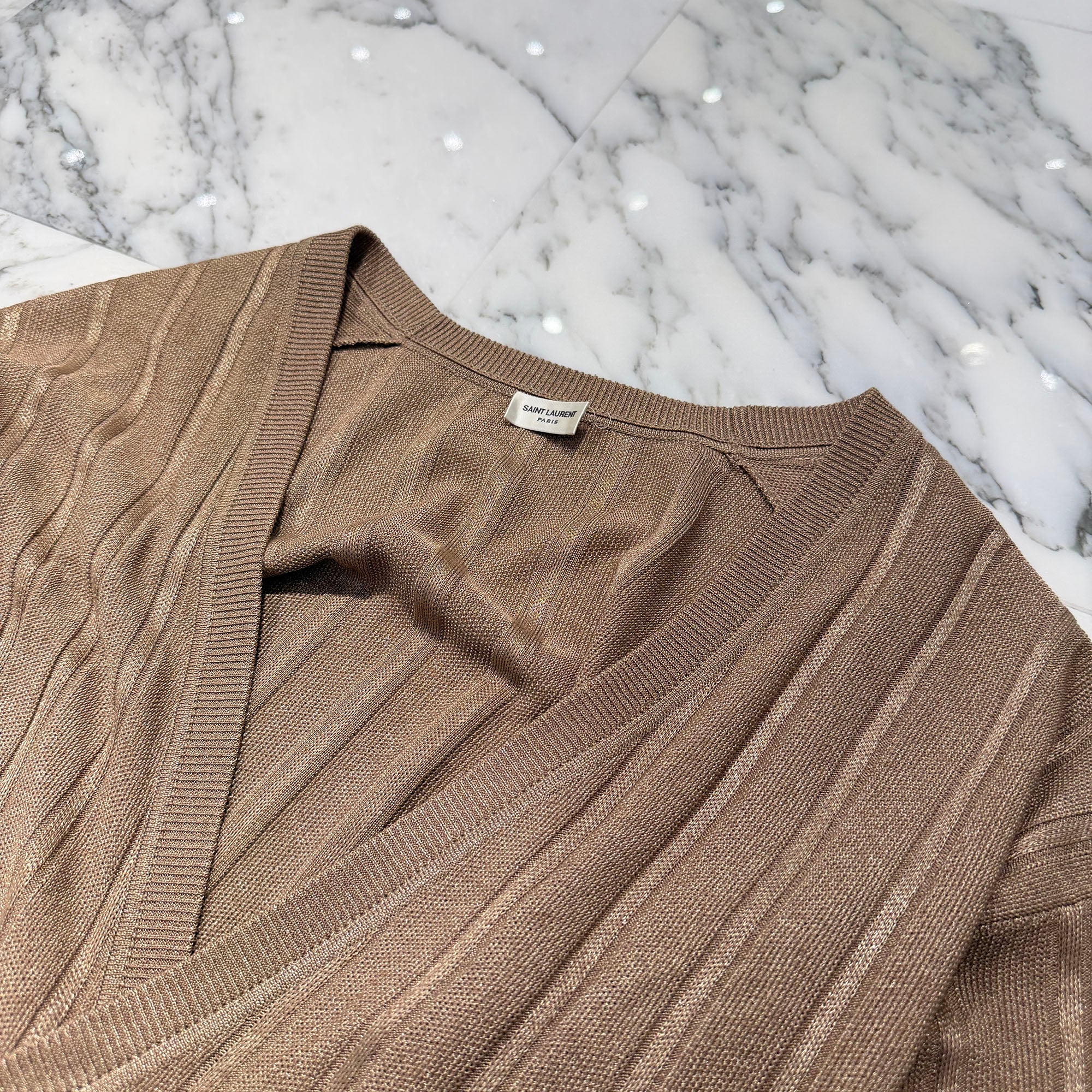 SAINT LAURENT 2022AW Double Breasted Cardigan 734515 Y76AN Size S サンローランパリ ダブル ブレスト カーディガン サイズS