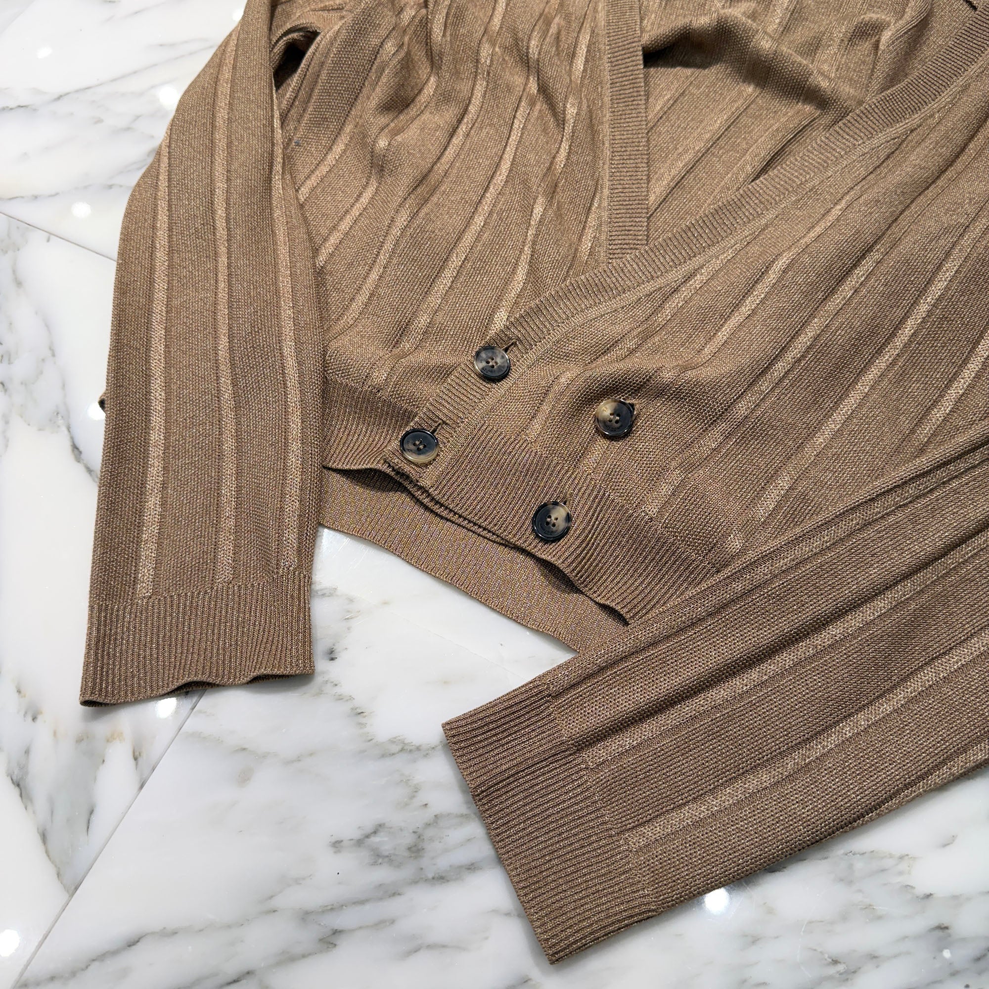 SAINT LAURENT 2022AW Double Breasted Cardigan 734515 Y76AN Size S サンローランパリ ダブル ブレスト カーディガン サイズS