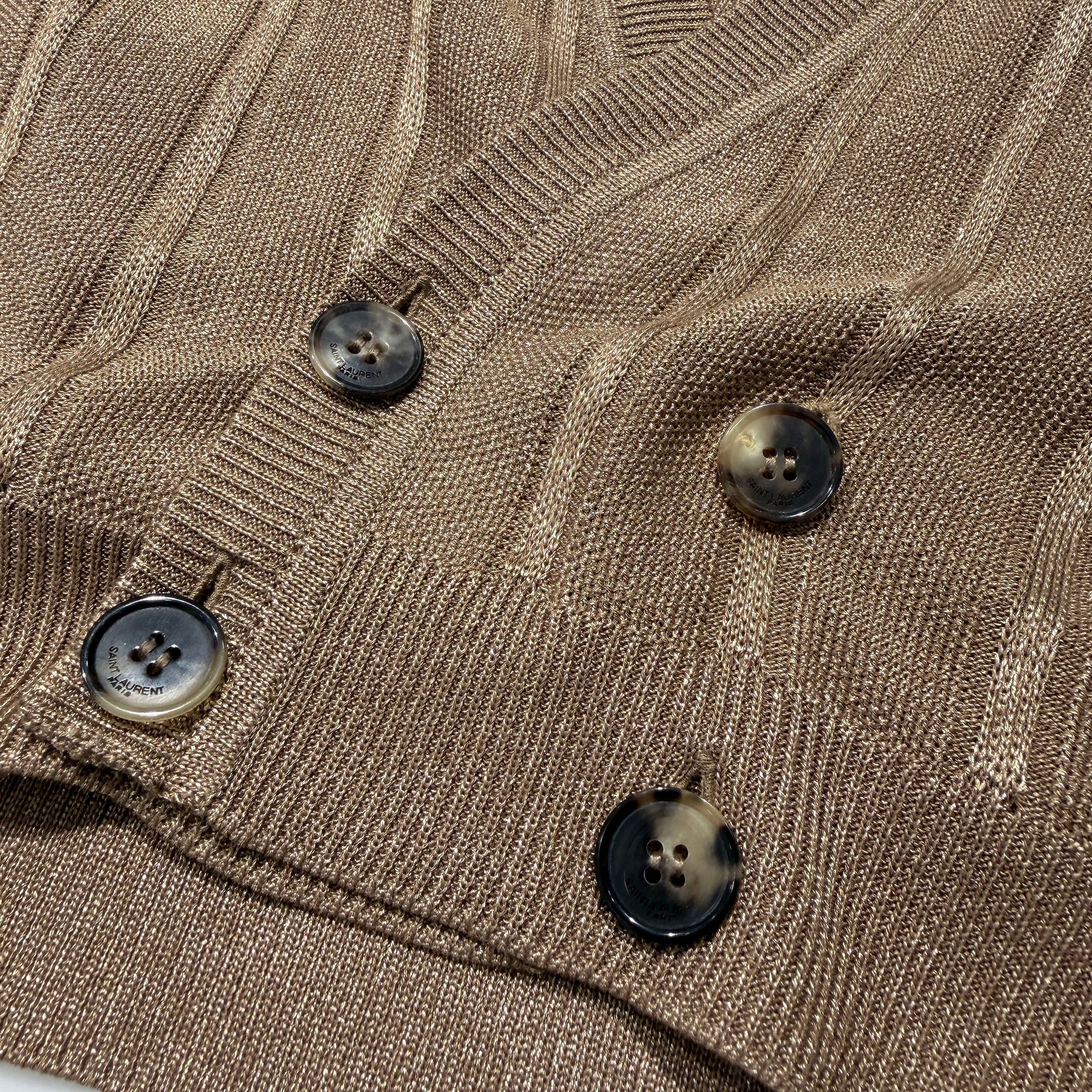 SAINT LAURENT 2022AW Double Breasted Cardigan 734515 Y76AN Size S サンローランパリ ダブル ブレスト カーディガン サイズS
