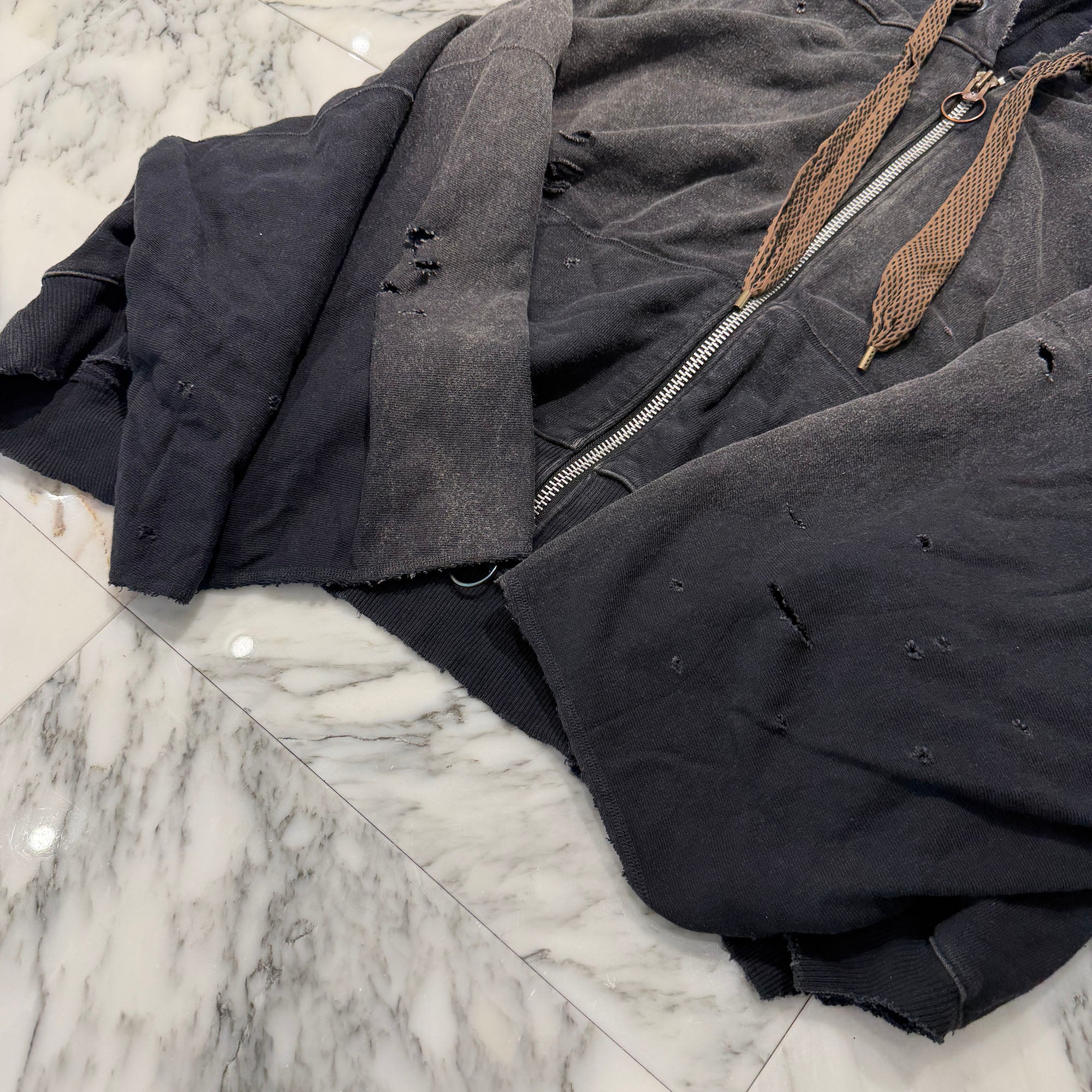 KAPITAL Thriller Distressed Devil Studs Zip Up Hoodie K2503L C053 Size ONE SIZE キャピタル スリラー ディストレスト デビル スタッズ ジップアップフーディ サイズONE SIZE