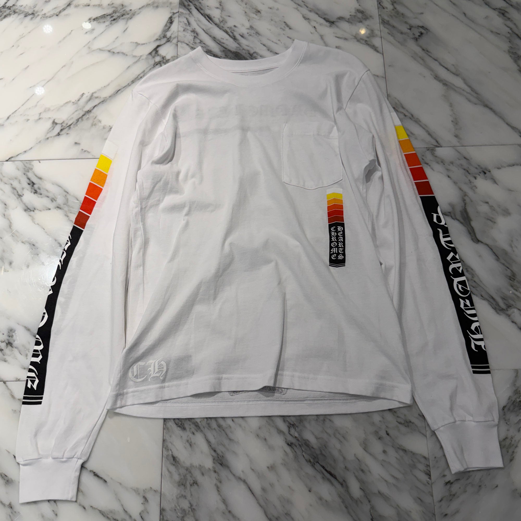 CHROME HEARTS Neon Bar Logo Long Sleeve Tee Size XS クロムハーツ ネオンバー ロゴ ロングスリーブ Tシャツ サイズXS