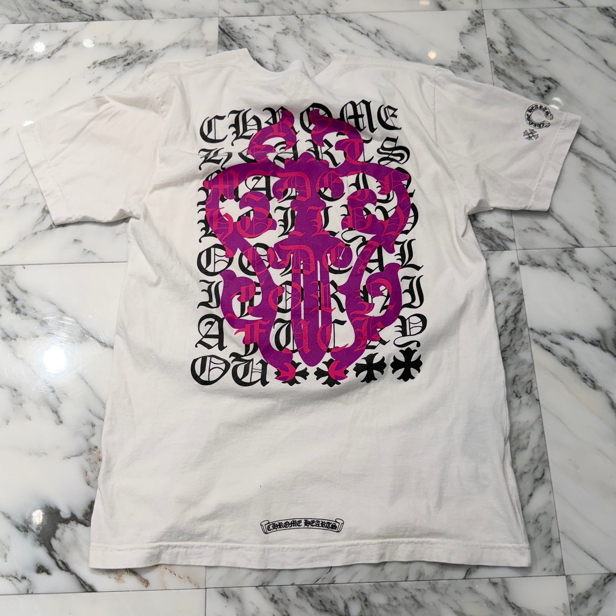 CHROME HEARTS Dagger Eye Chart Tee Size L クロムハーツ ダガーアイ