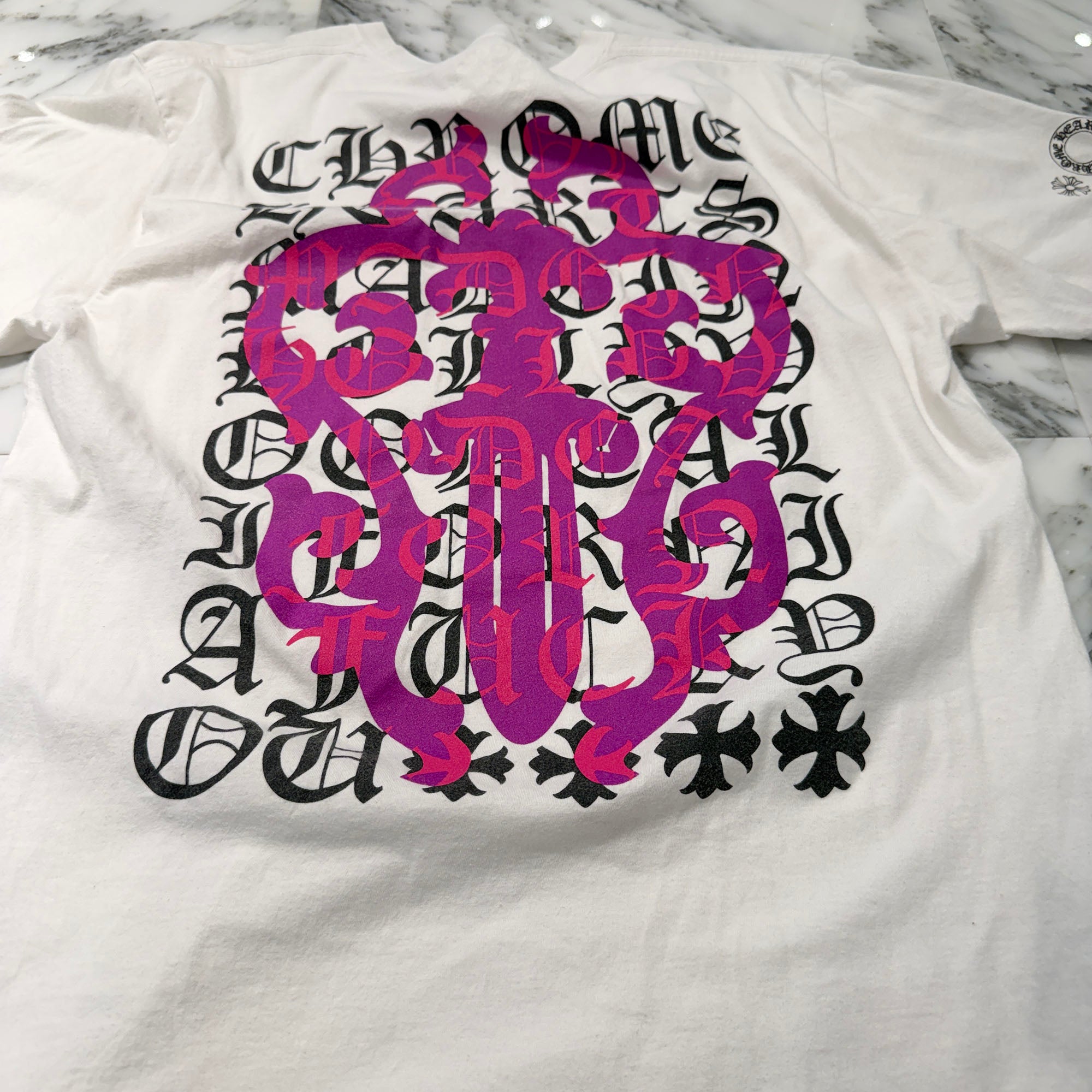 CHROME HEARTS Dagger Eye Chart Tee Size L クロムハーツ ダガーアイ