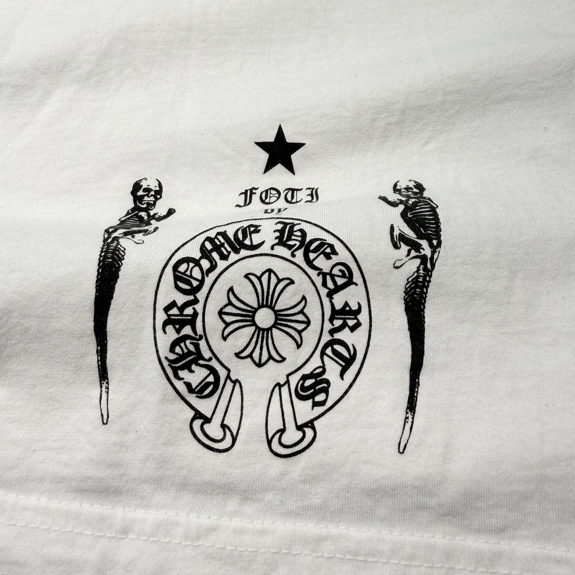 CHROME HEARTS FOTI Wing Crescent Moon Tee Size L クロムハーツ フォティ ウイング クレセントムーン Tシャツ サイズL