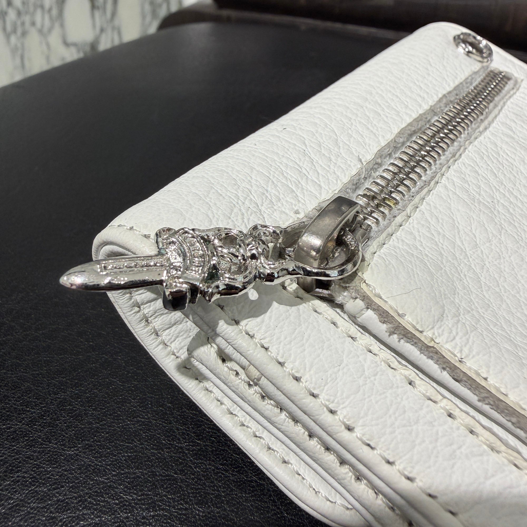 CHROME HEARTS Wave Mini Cross Ball Wallet クロムハーツ ウェイブミニ クロスボール ウォレット