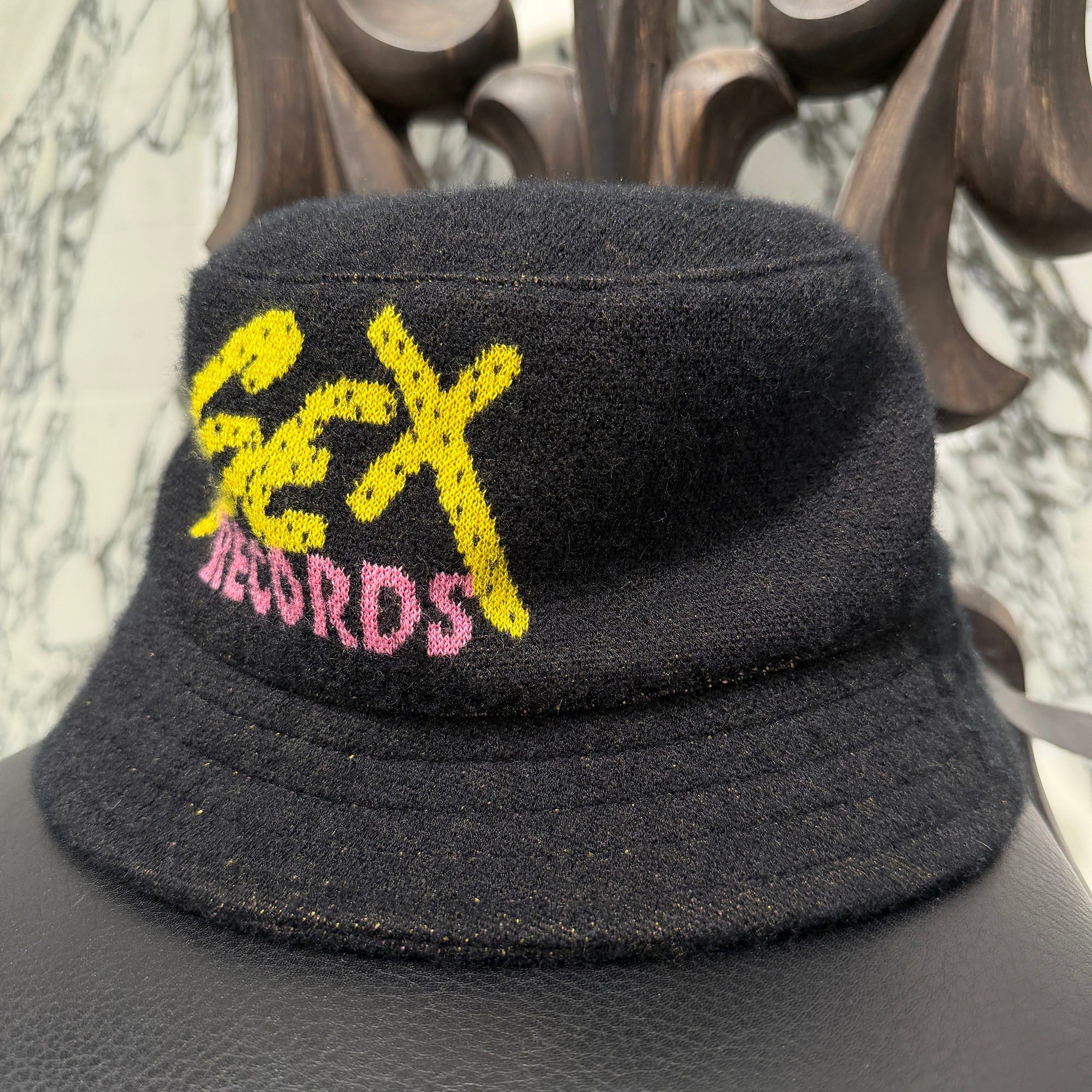 CHROME HEARTS×MATTY BOY Sex Records Cashmere Bucket Hat Size M(58.5cm) クロムハーツ×マッティボーイ セックスレコードカシミヤバケットハット サイズM(58.5cm)