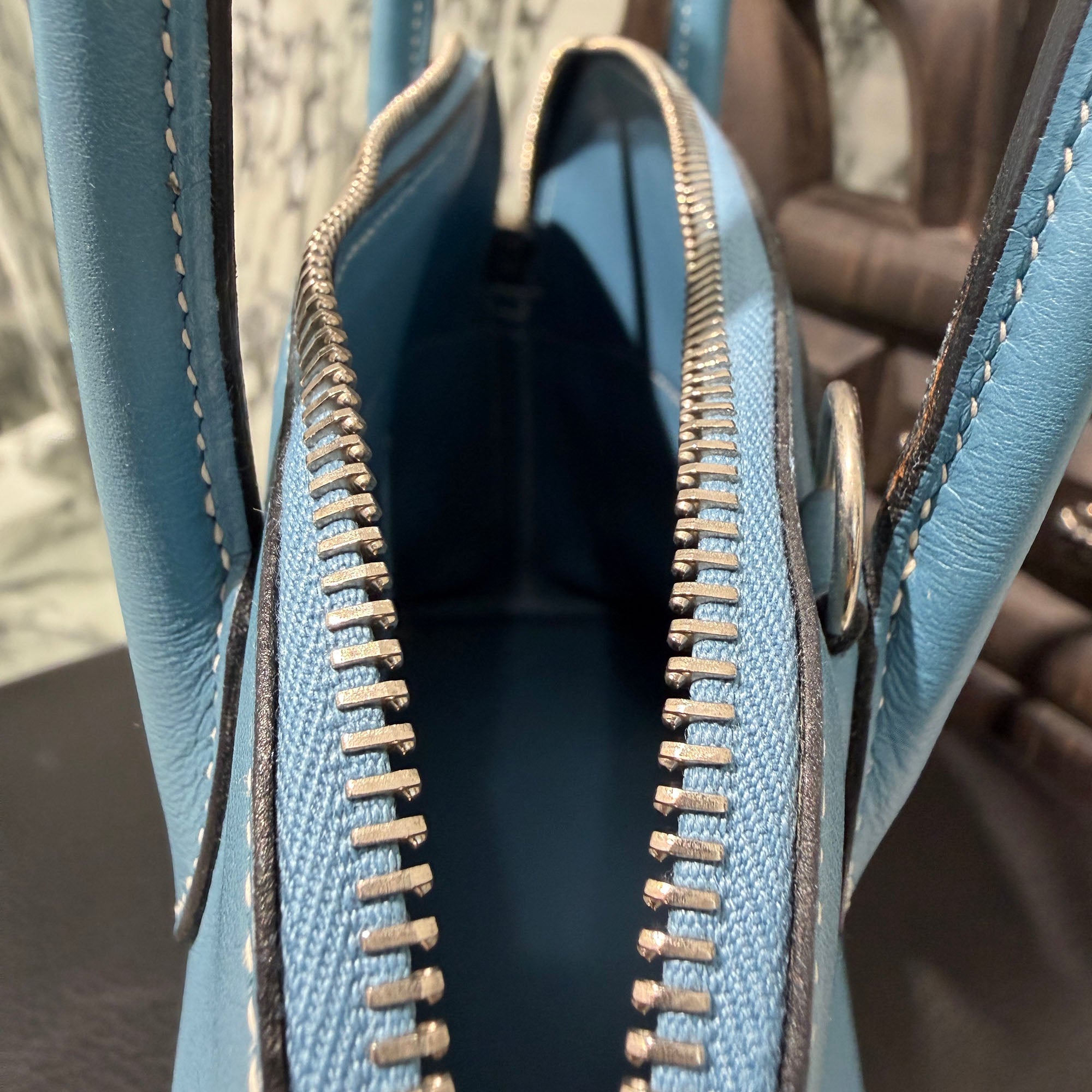 HERMES Bolide 27 "Bleu Jean" Leather Bag □J刻印 エルメス ボリード 27 "ブルージーン" レザーバッグ □J刻印