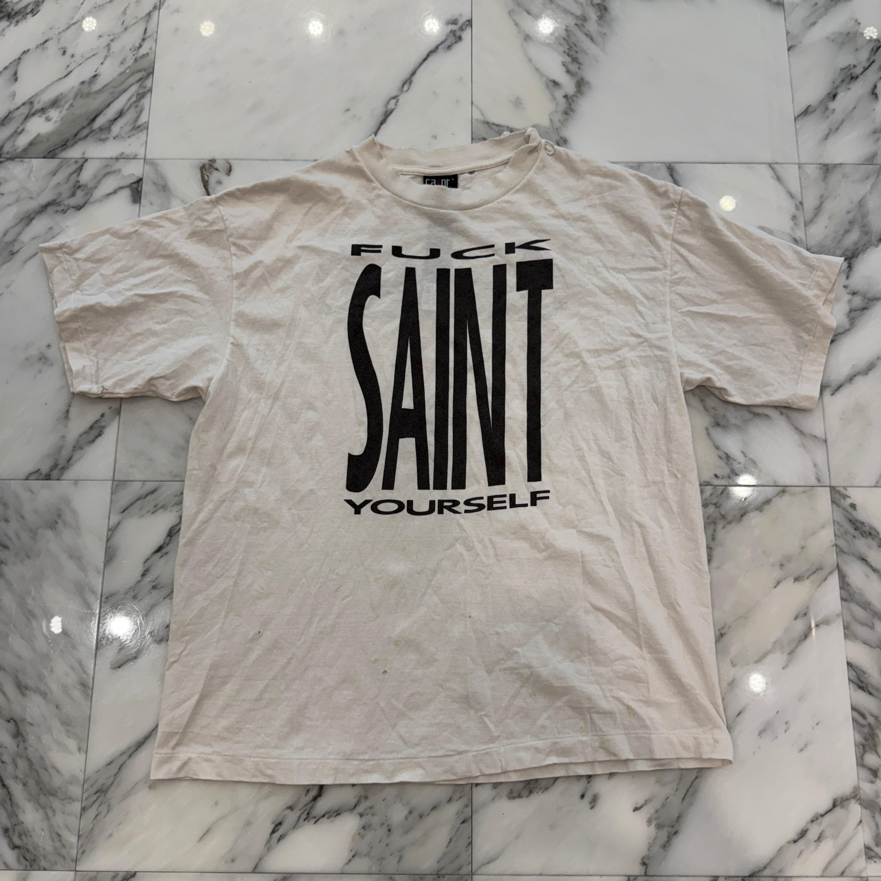 SAINT Mxxxxxx 2025SS "SAINT YOURSELF" Tee SM-HR8-0000-020 Size L セントマイケル "セイント・ユアセルフ" Tシャツ サイズL