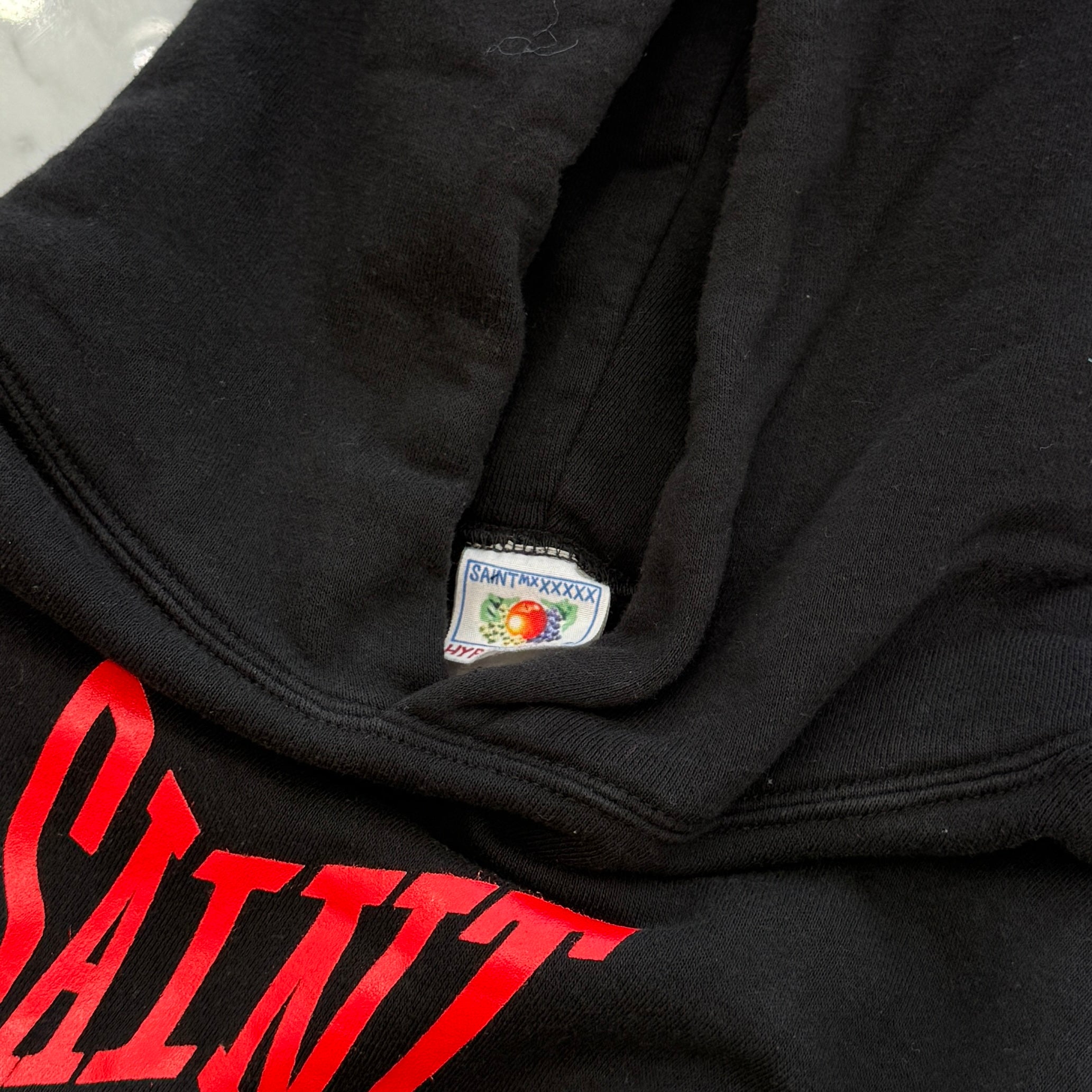 SAINT Mxxxxxx 2024SS Logo Patch Pullover Hoodie SM-YS8-0000-035 Size M セントマイケル ロゴパッチ プルオーバーフーディ サイズM