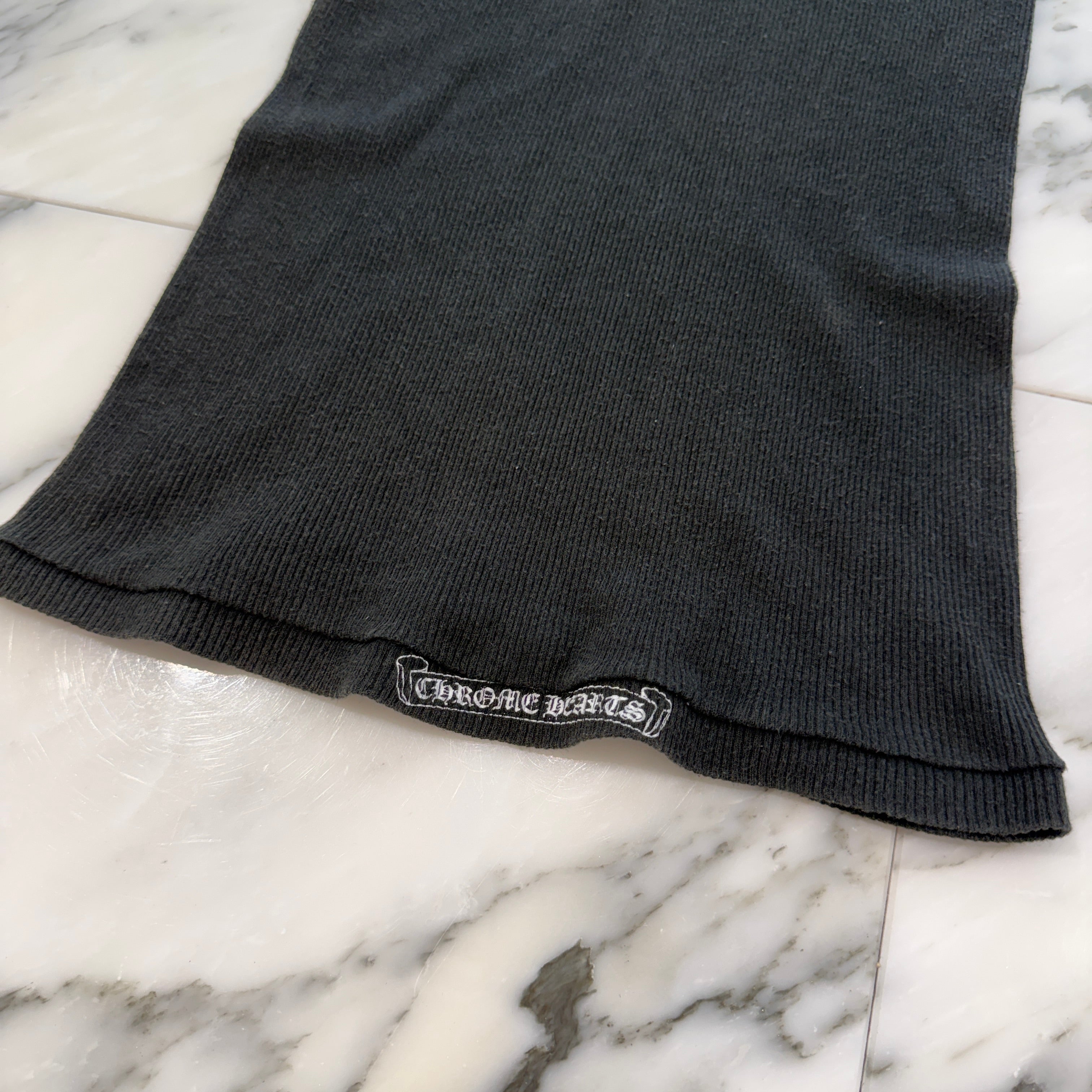 CHROME HEARTS T Bar Logo Back Cross Print Tank Top Size M クロムハーツ Tバーロゴ バッククロスプリント タンクトップ サイズM