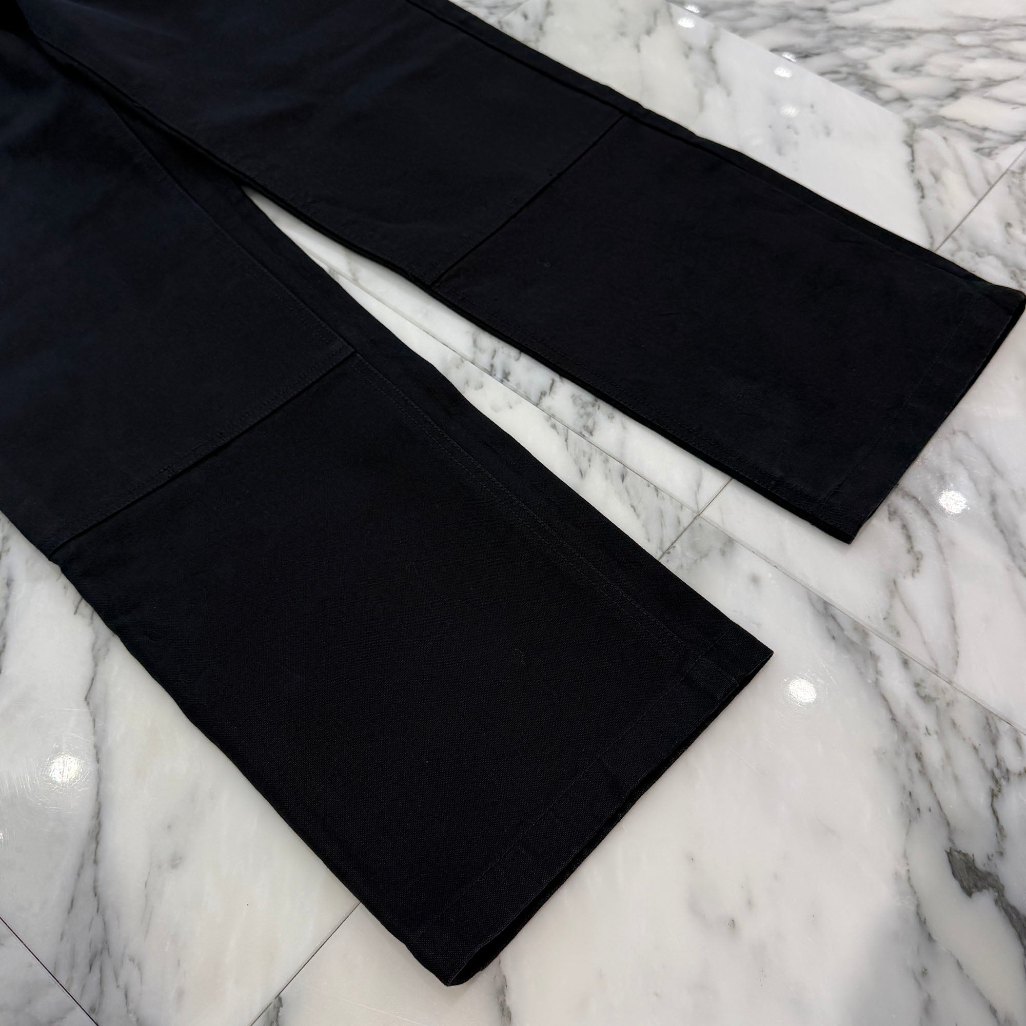 CHROME HEARTS Cemetery Cross Leather Patch Cotton Cargo Pants Size 31 クロムハーツ セメタリー クロス レザー パッチ コットン カーゴ パンツ ブラウン サイズ31