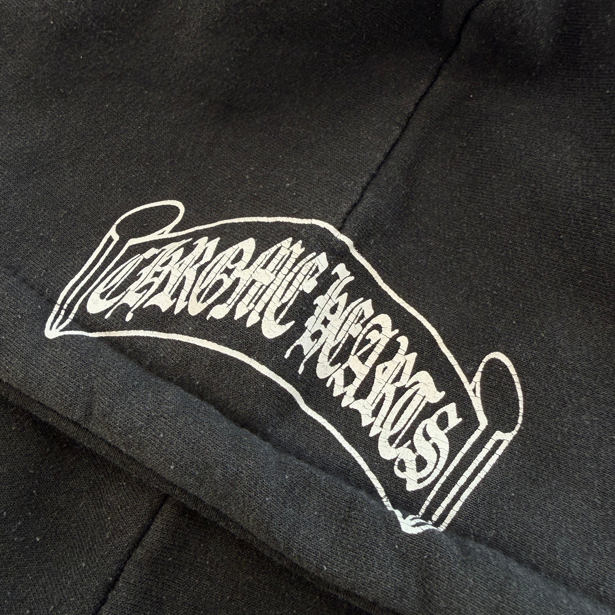 CHROME HEARTS Back Scroll Logo Thermal Zip Up Hoodie Size M クロムハーツ バックスクロールロゴ サーマル ジップアップフーディー サイズM
