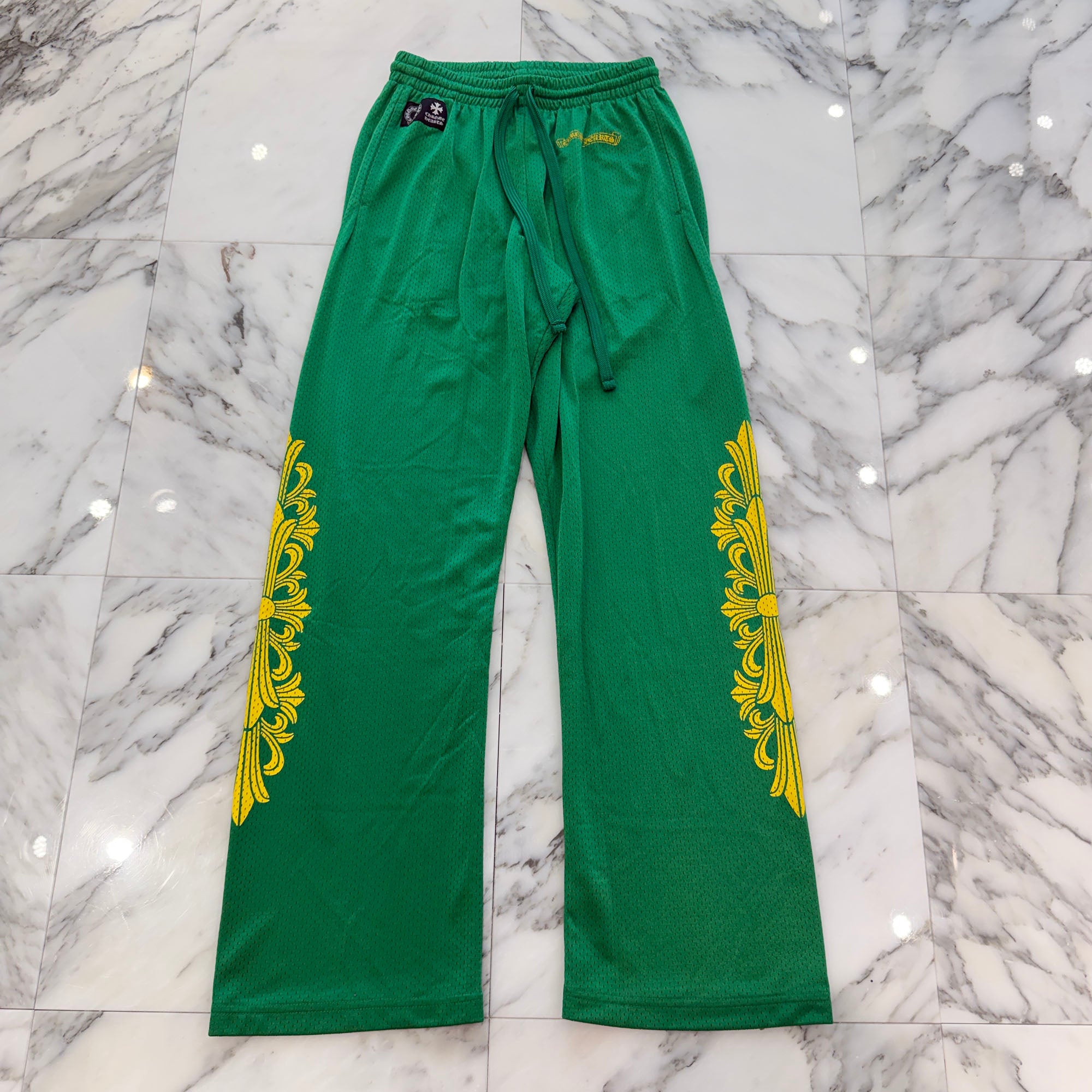 CHROME HEARTS Mesh Varsity Long Pants Size S クロムハーツ メッシュ ヴァーシティー ロングパンツ サイズS