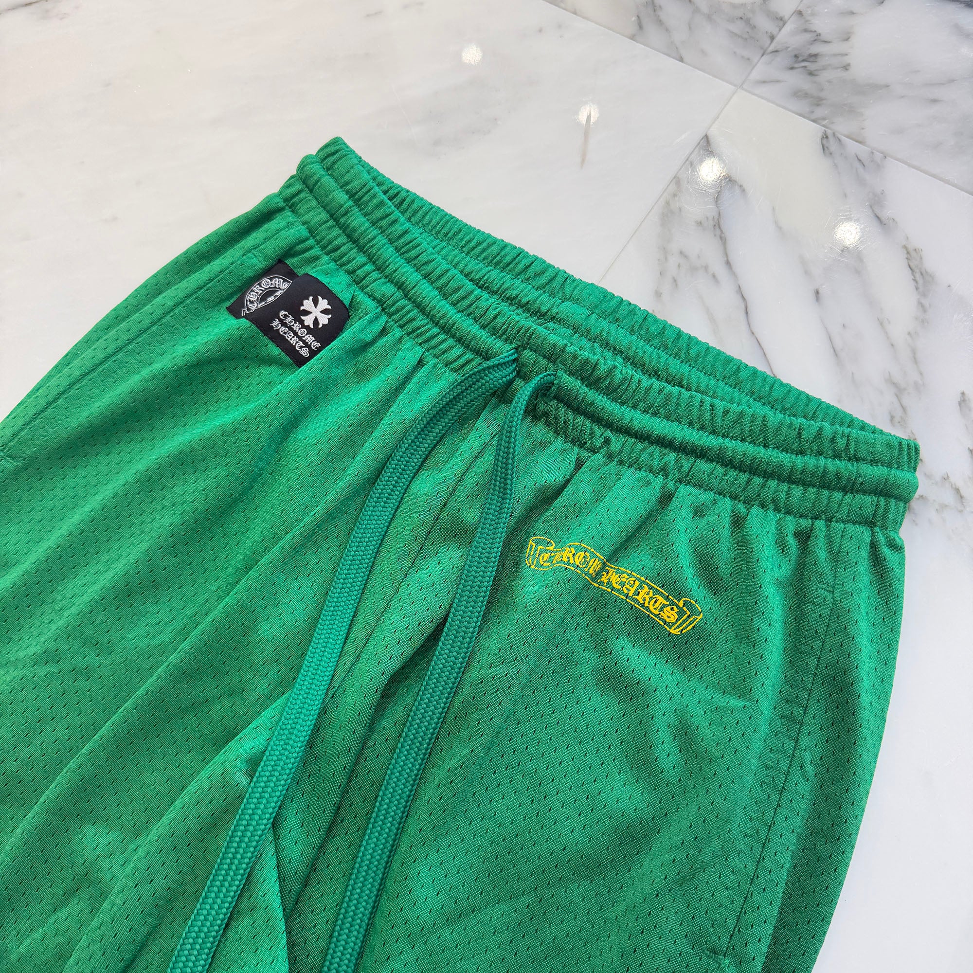 CHROME HEARTS Mesh Varsity Long Pants Size S クロムハーツ メッシュ ヴァーシティー ロングパンツ サイズS