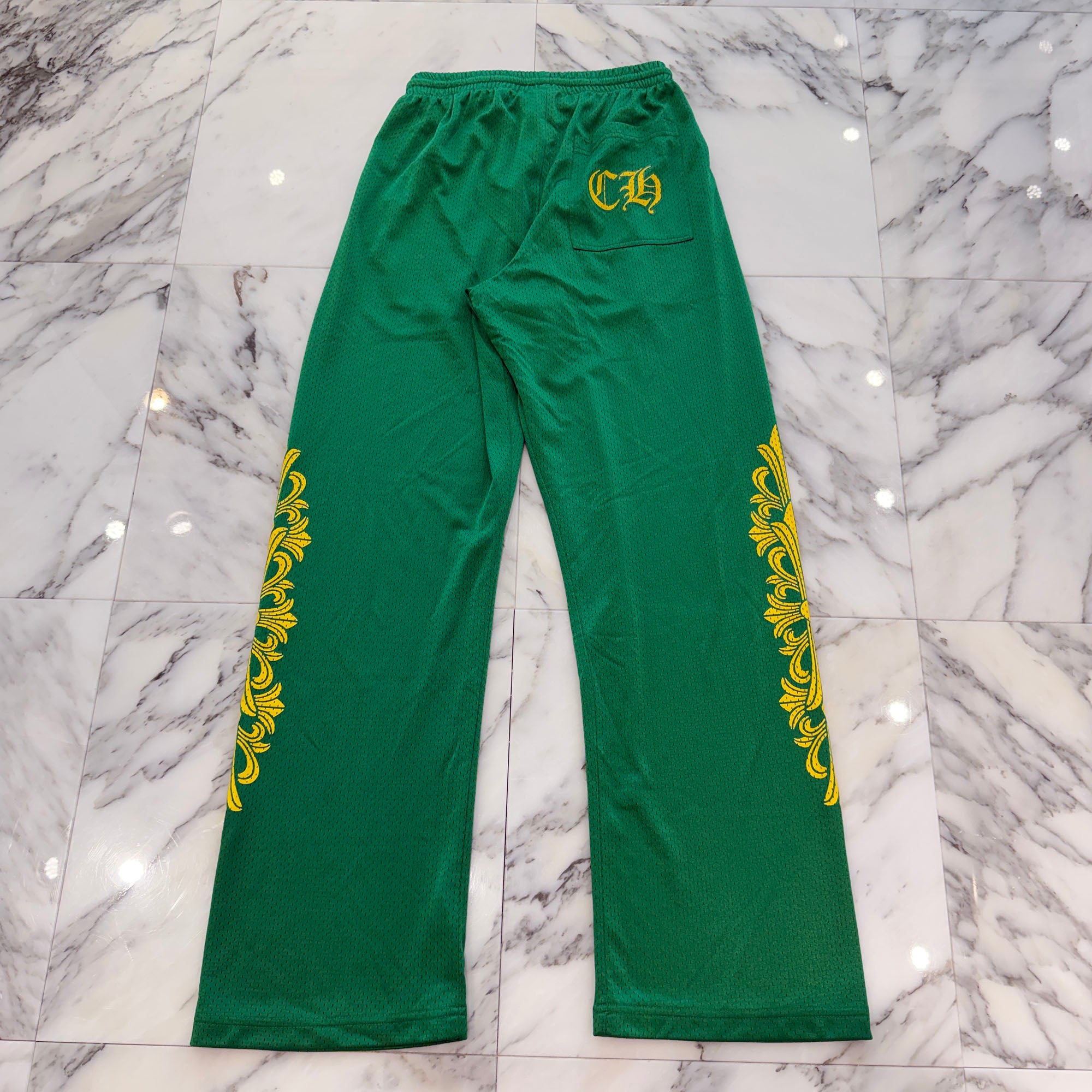 CHROME HEARTS Mesh Varsity Long Pants Size S クロムハーツ メッシュ ヴァーシティー ロングパンツ サイズS