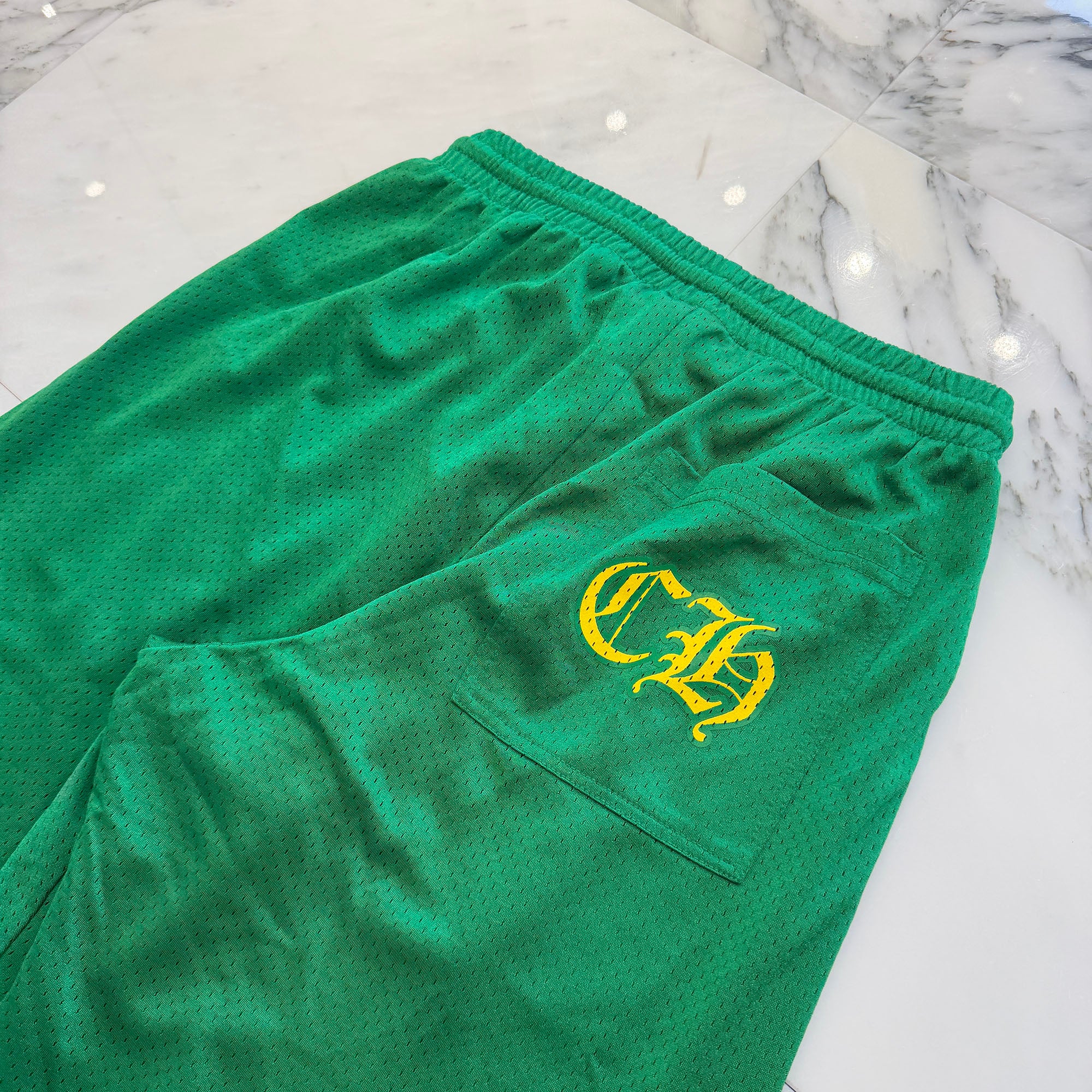 CHROME HEARTS Mesh Varsity Long Pants Size S クロムハーツ メッシュ ヴァーシティー ロングパンツ サイズS